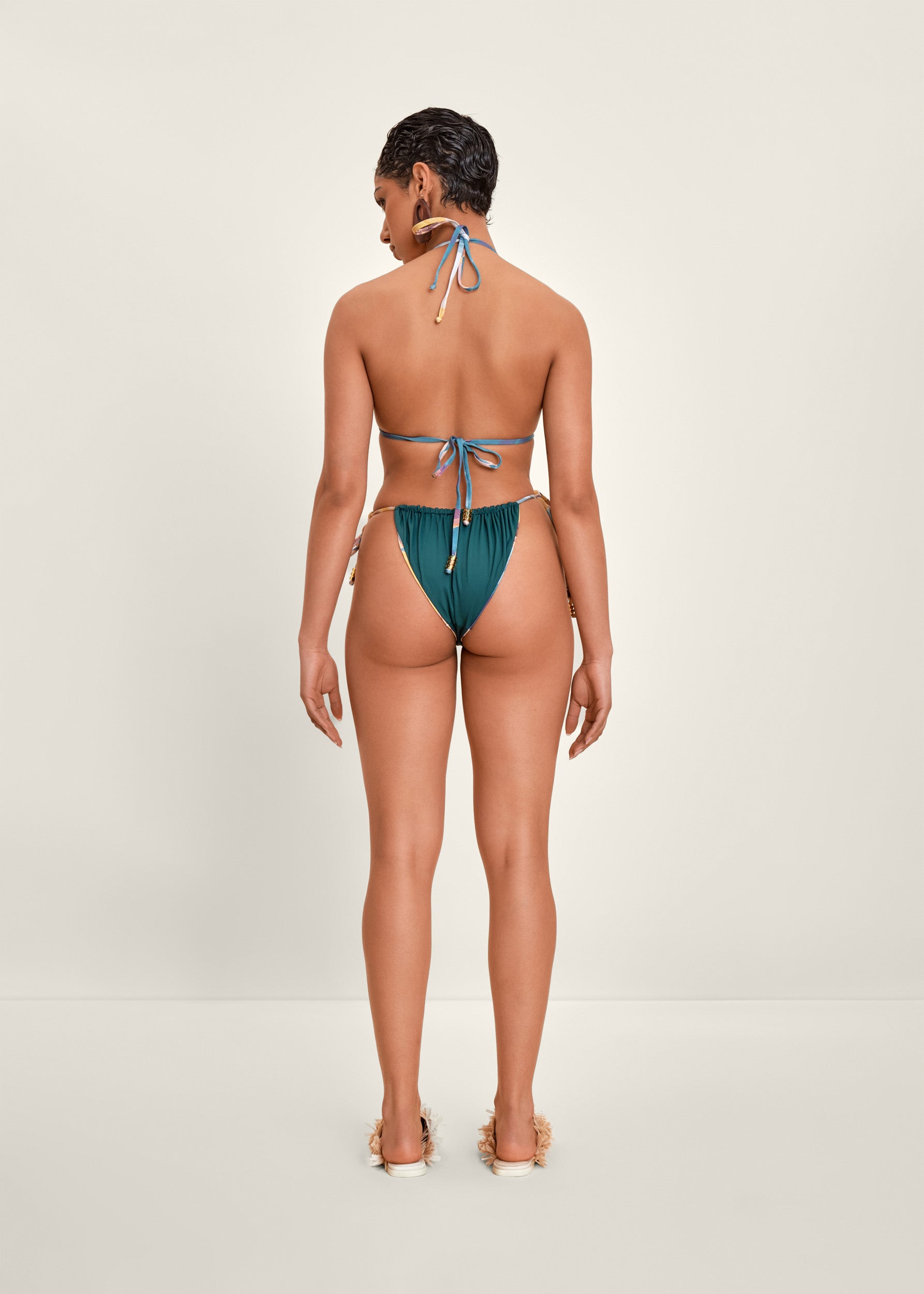 INTI REVERSIBLE BIKINI - POM PRINT/OCEAN