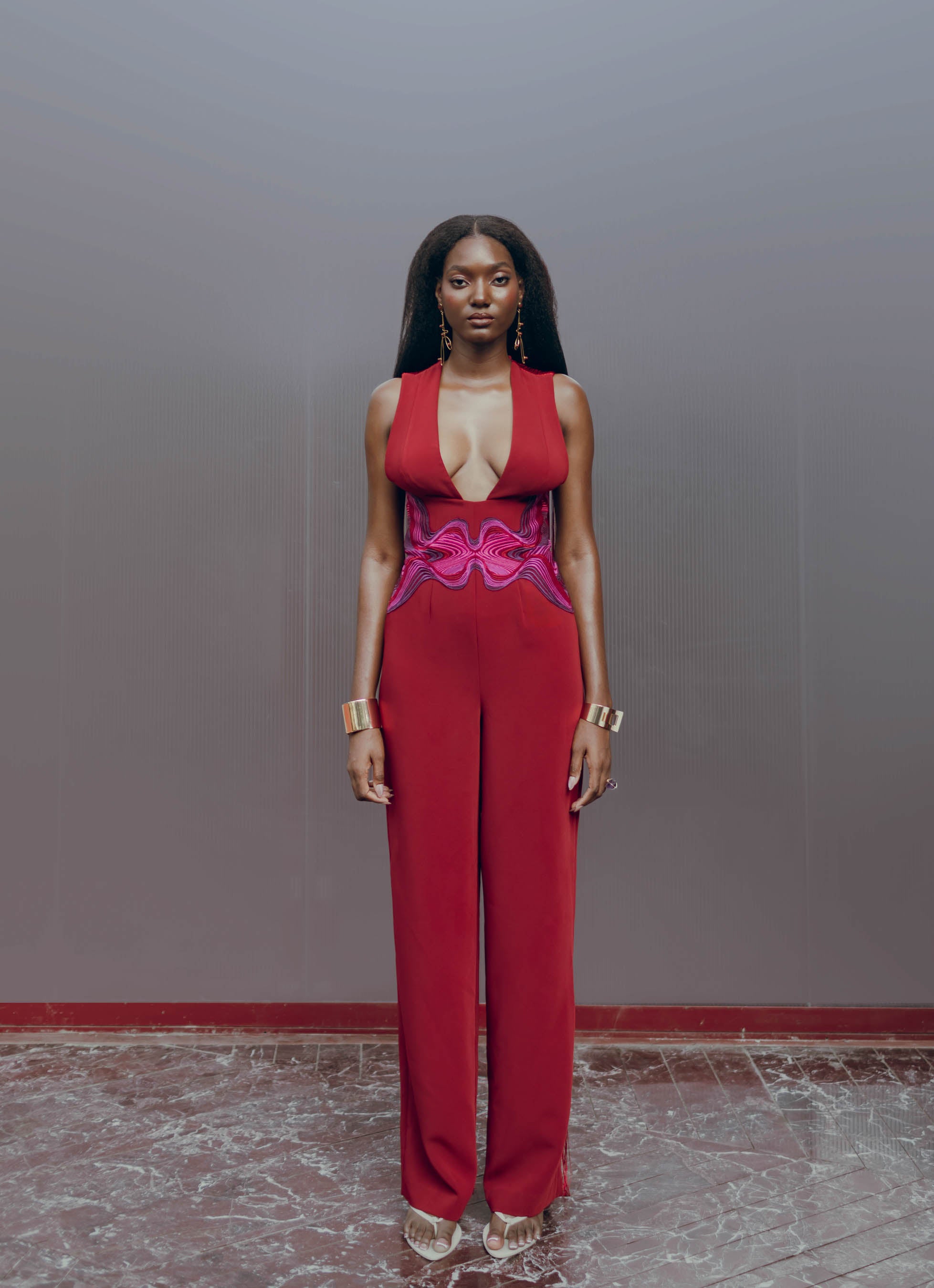 MILA JUMPSUIT - WINE