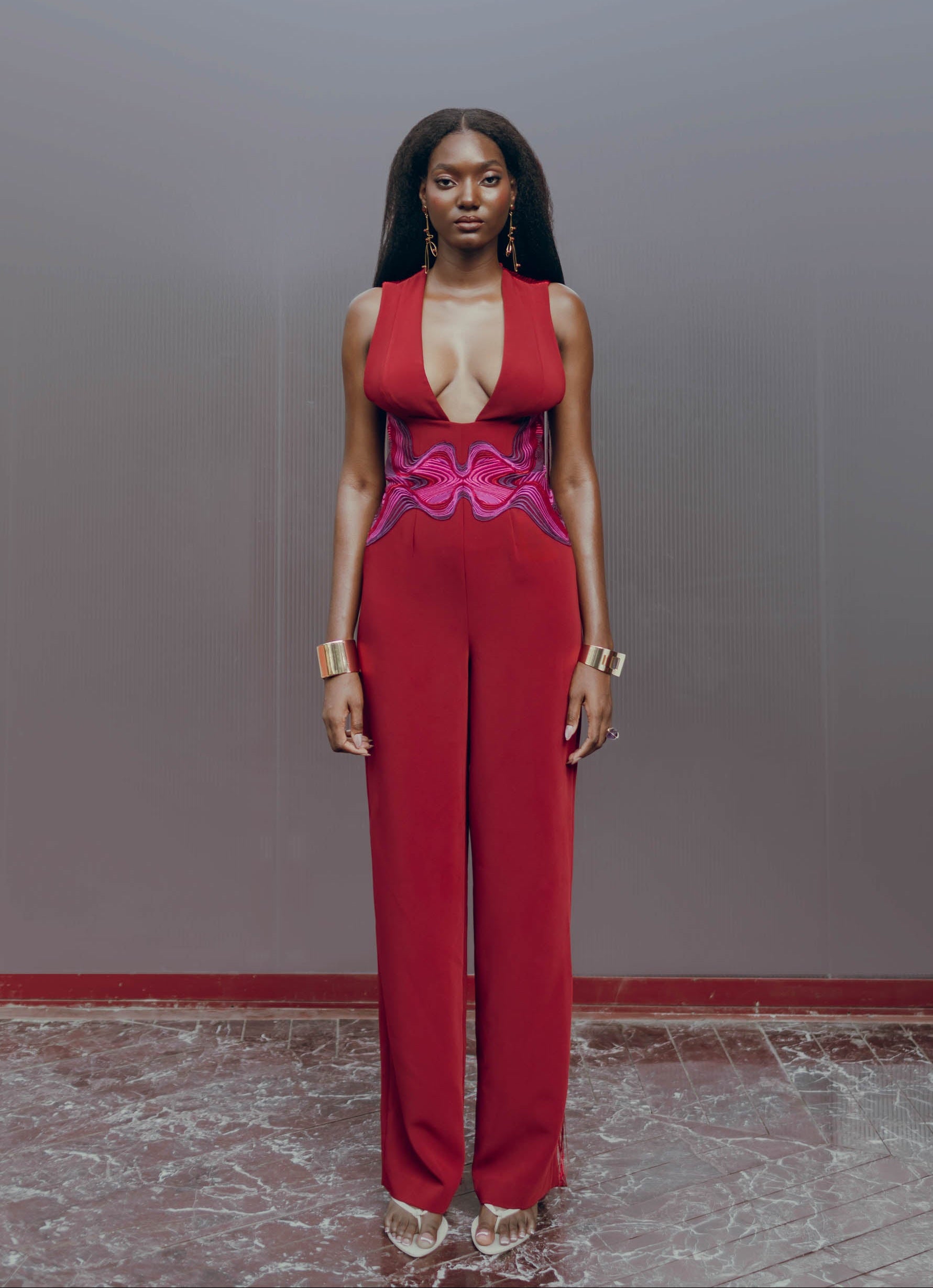 MILA JUMPSUIT - WINE