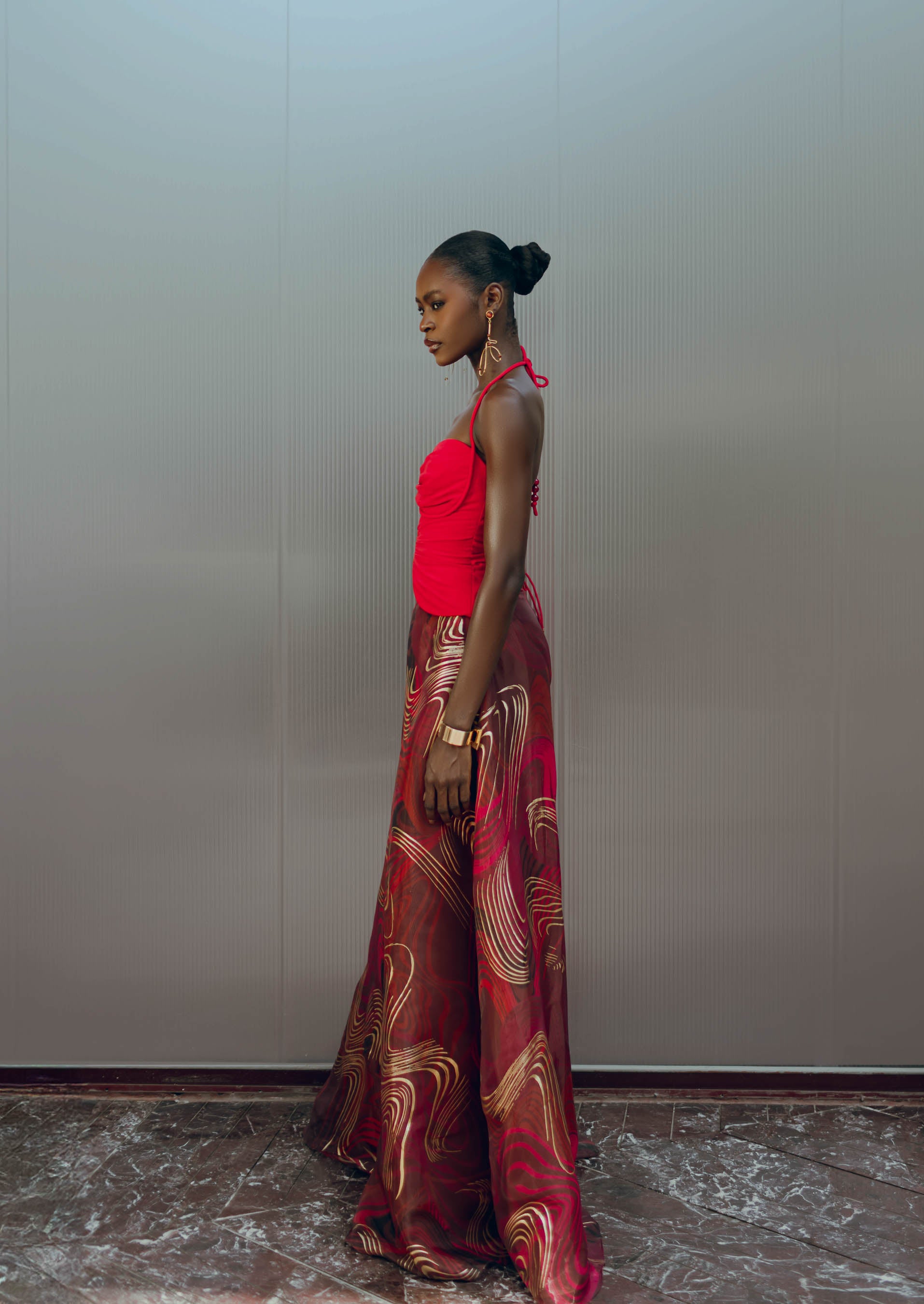 ARLO CORSET TOP - RASPBERRY