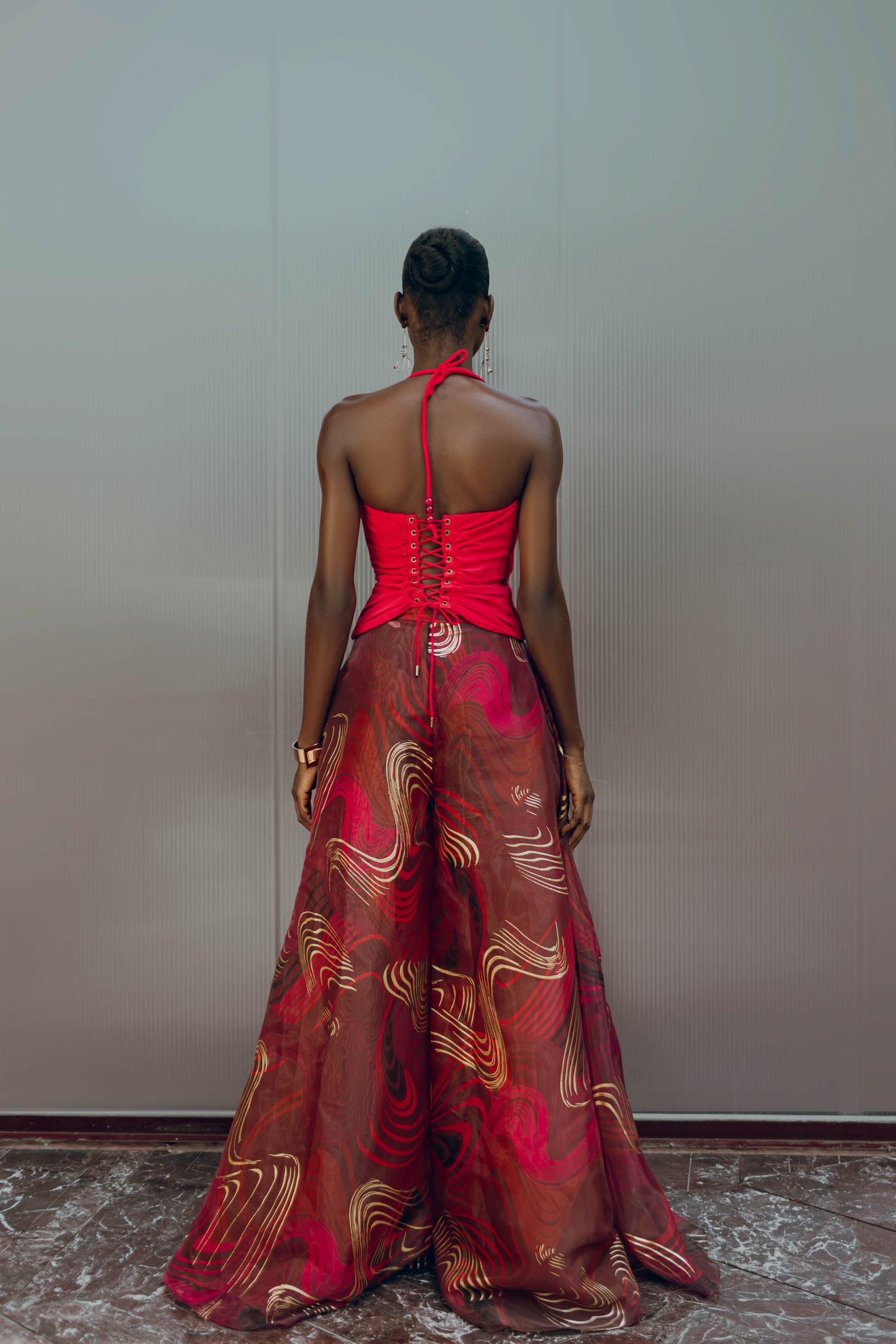 ARLO CORSET TOP - RASPBERRY