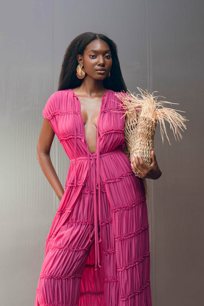 ANDREA IYAMAH SINA TUNIC - MAGENTA