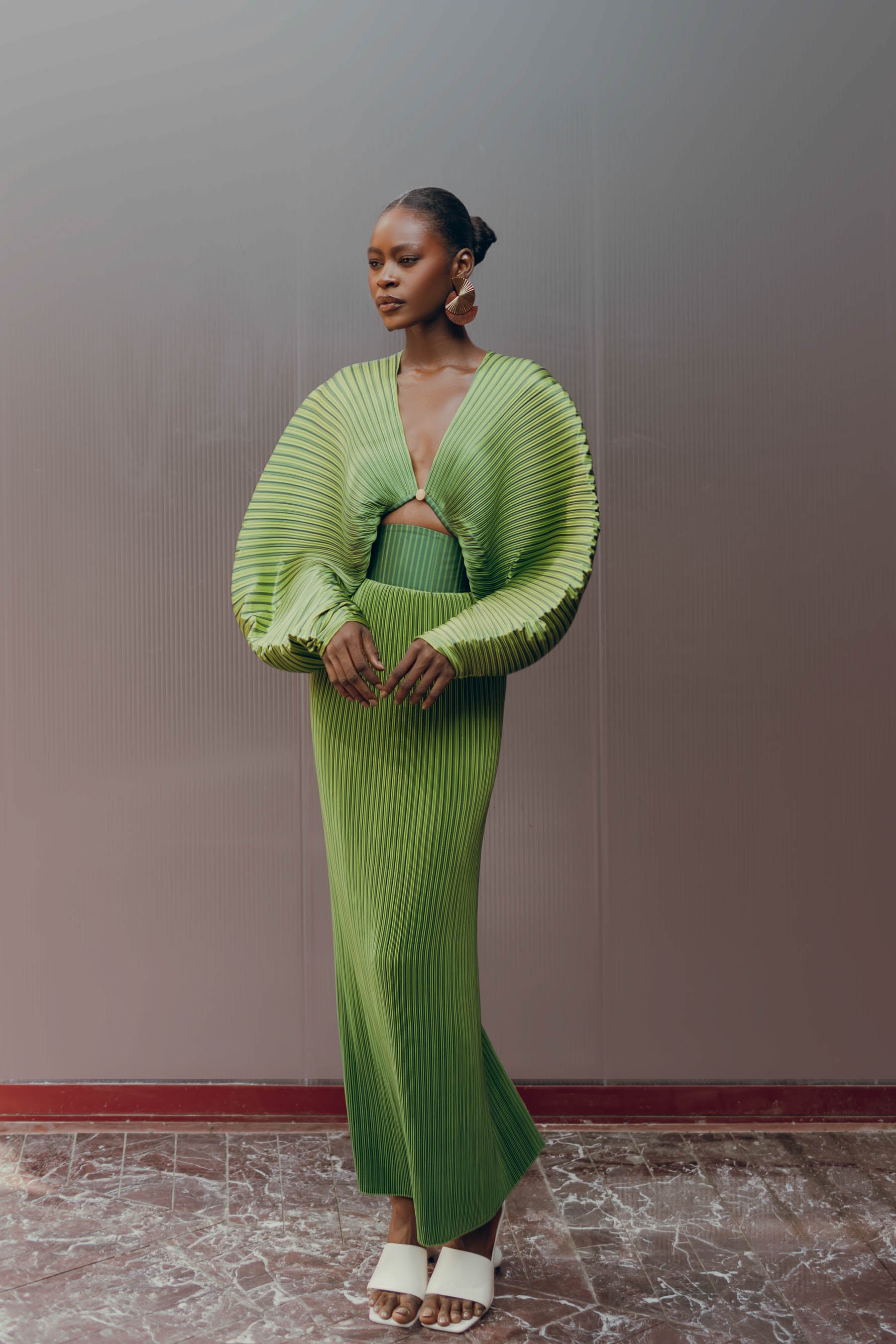 BEKA MAXI SKIRT - EMERALD