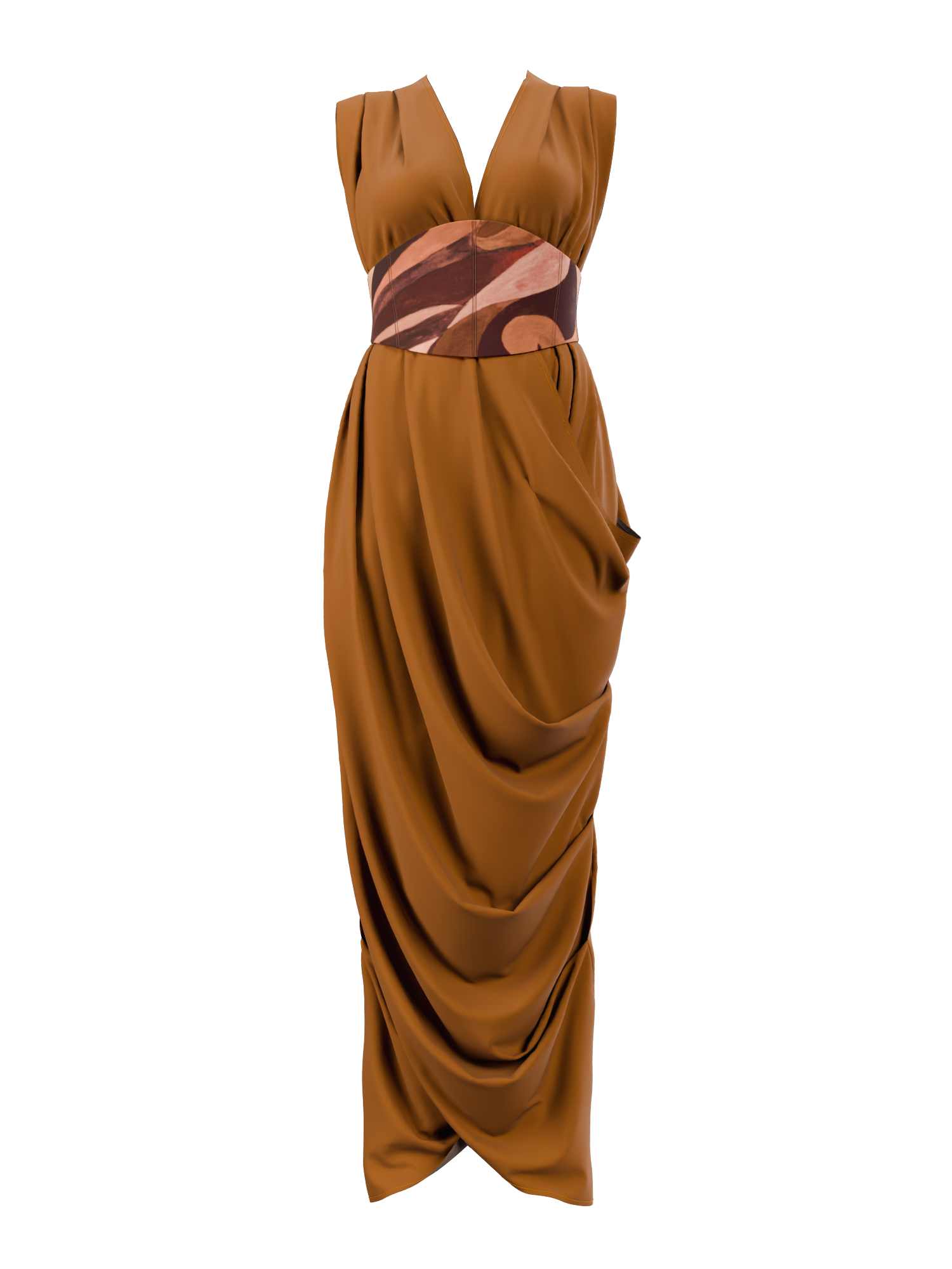 ADI KNIT KAFTAN - CAMEL