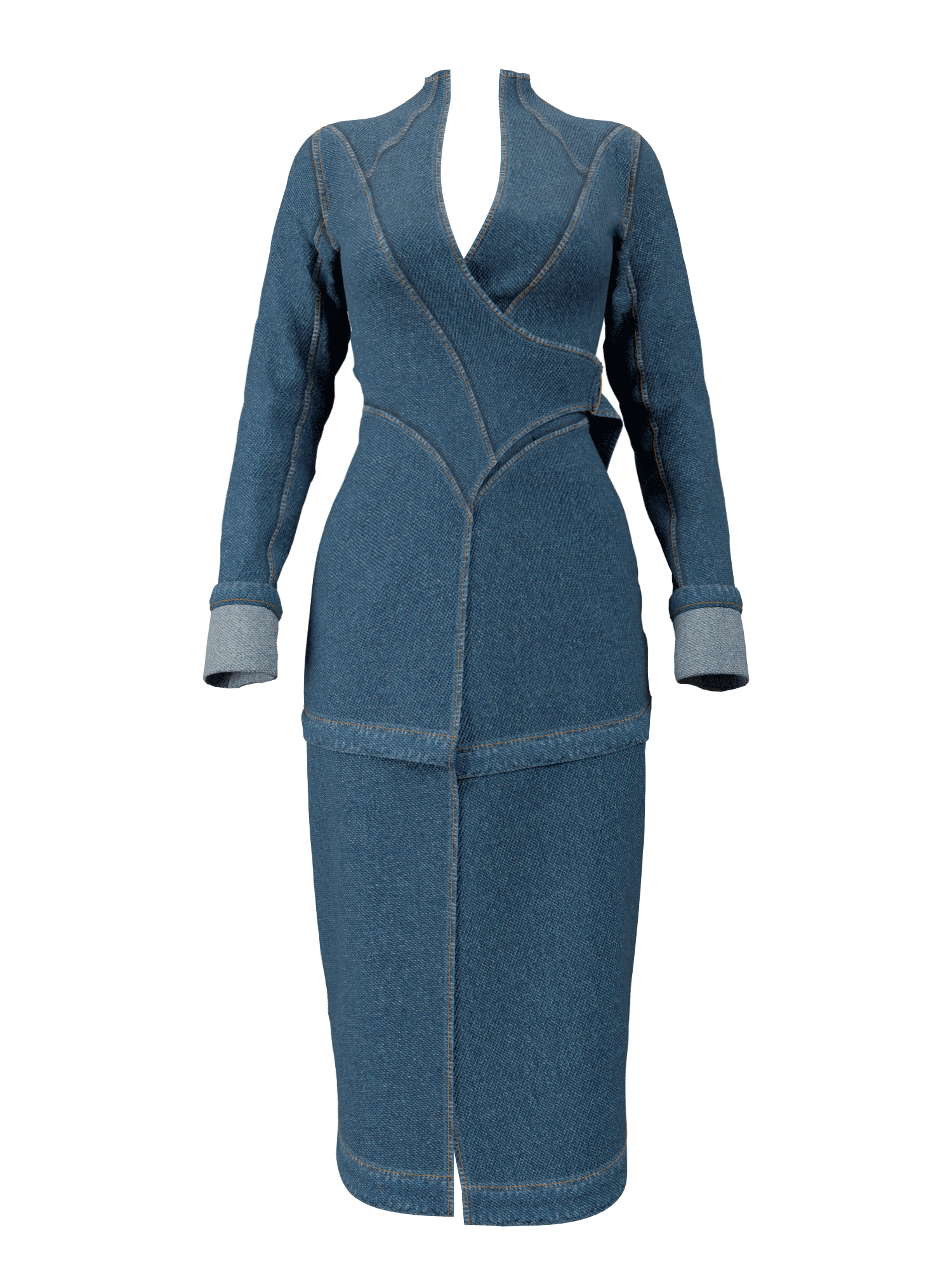 CURVA JACKET - DENIM