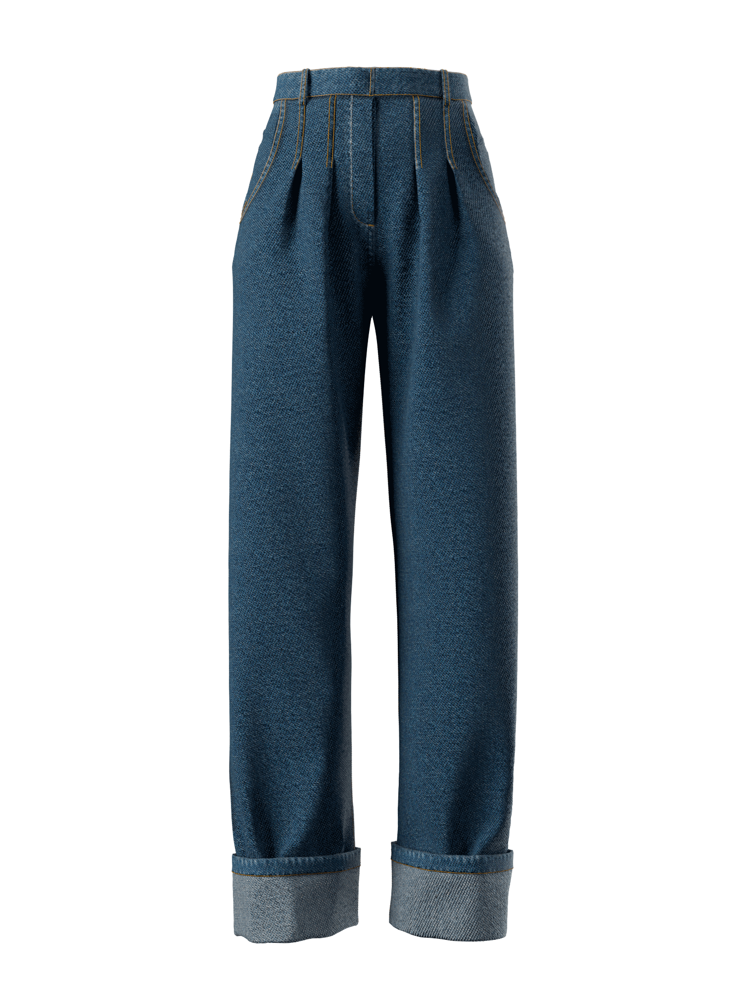 NEVY PANTS - DENIM