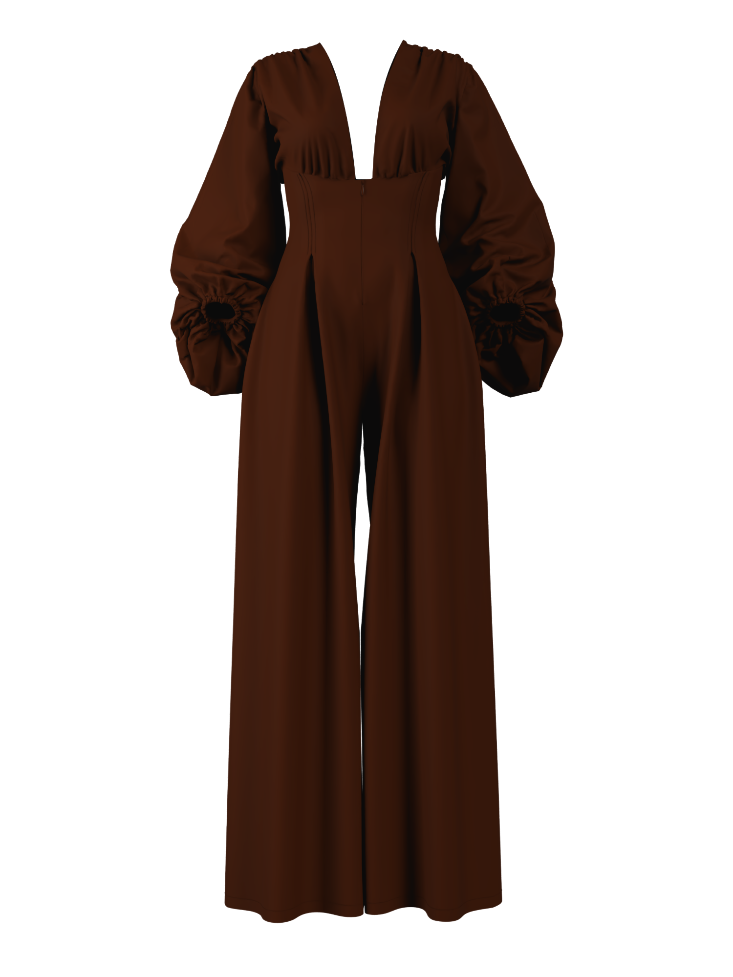 ZERRA JUMPSUIT - COFFEE