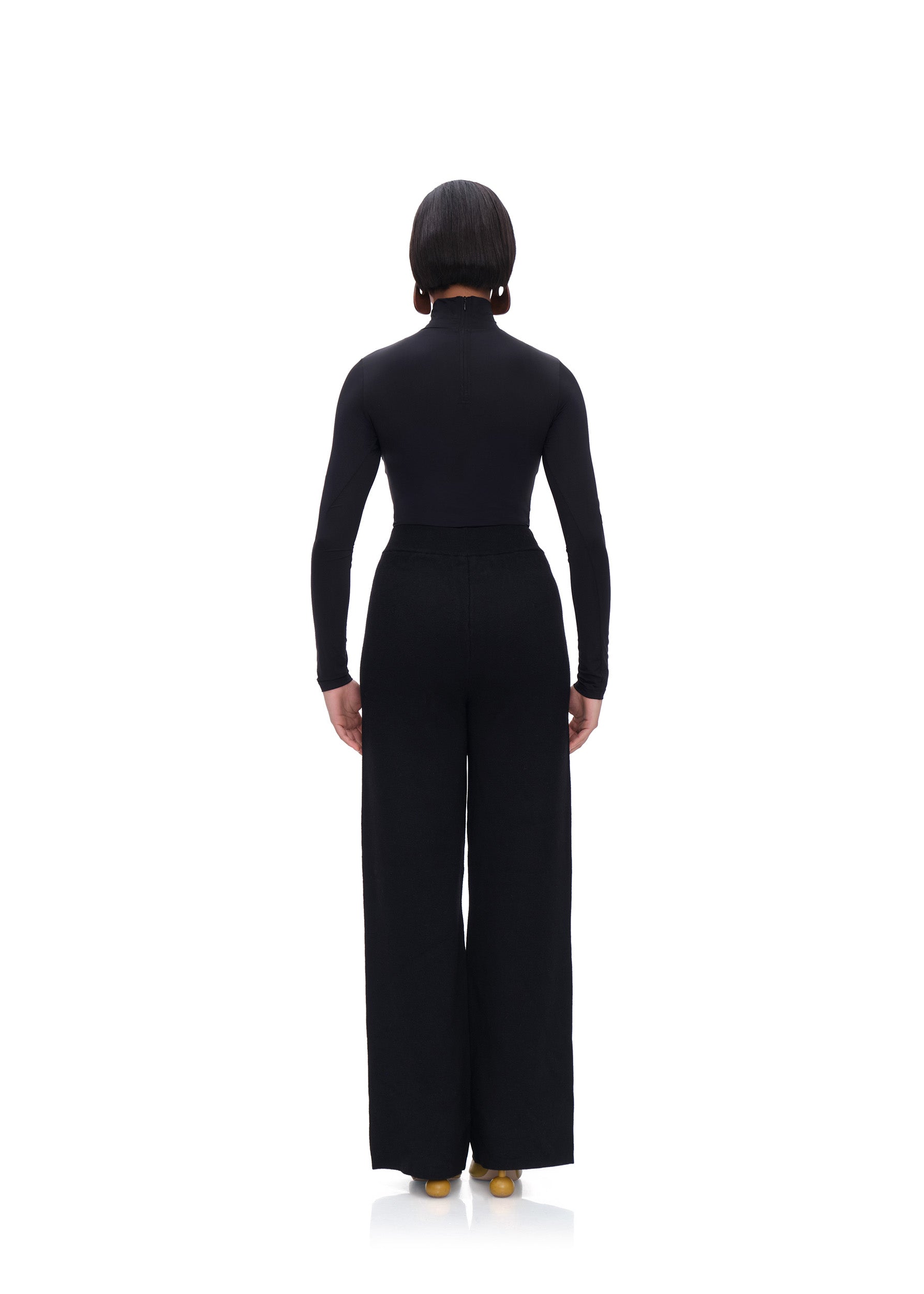 ALLY KNIT PANTS - ONYX