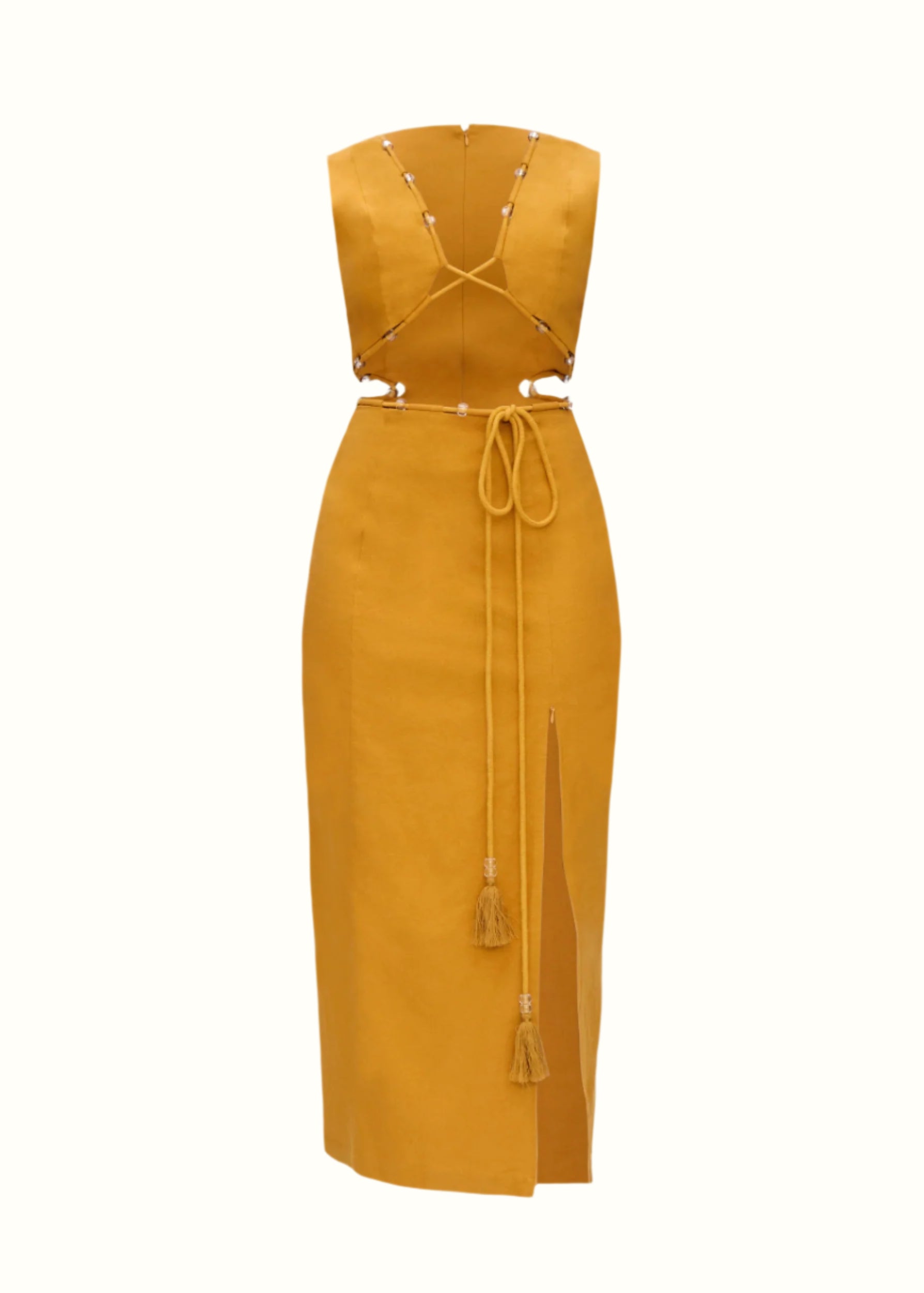 VELA MIDI DRESS - MUSTARD