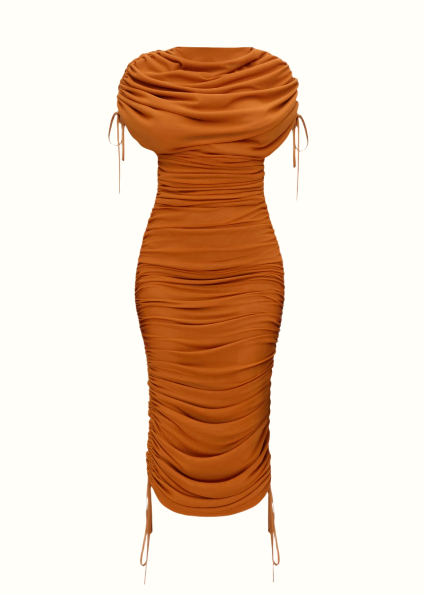 RATU MESH DRESS - CARAMEL