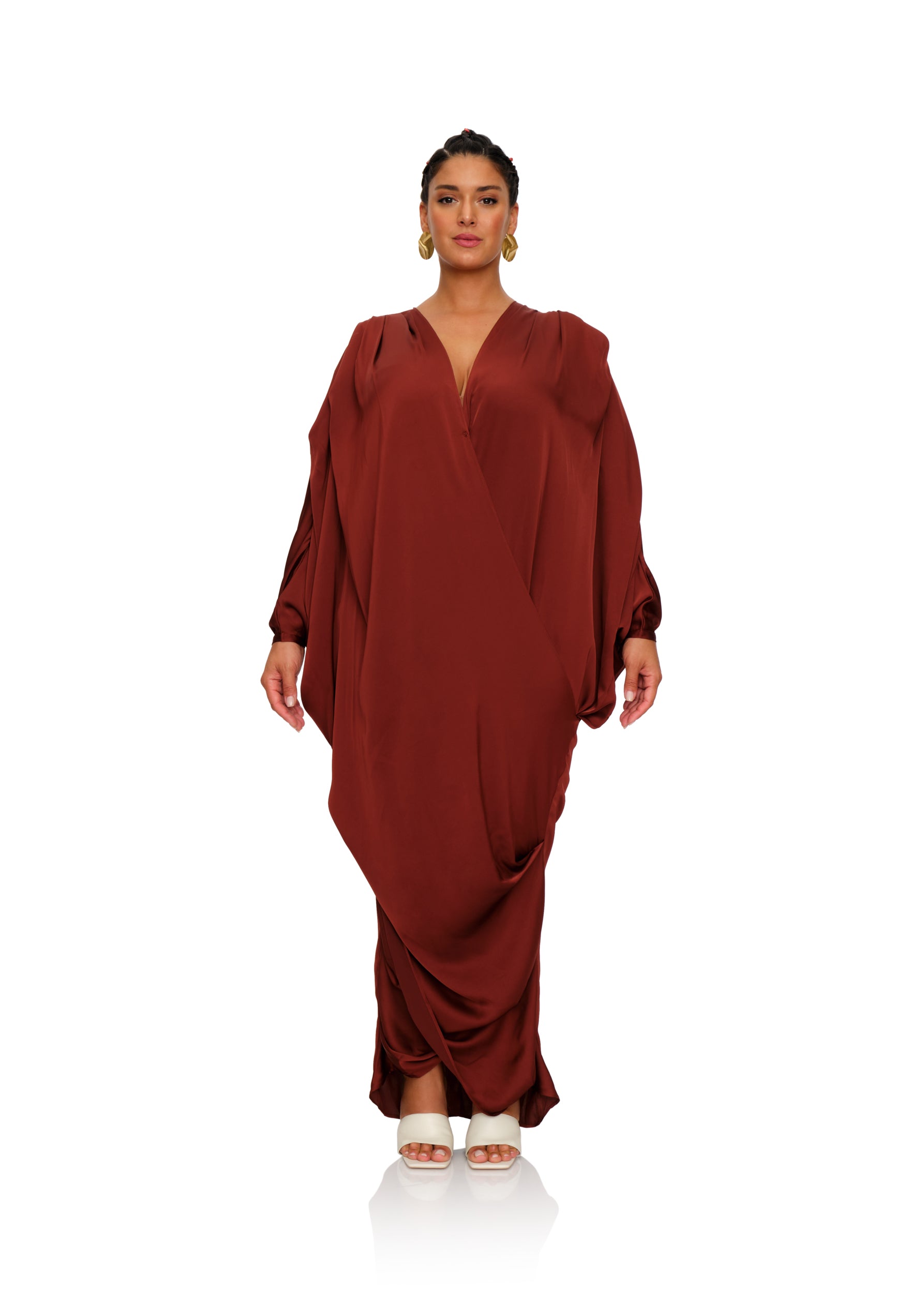 TIBARA KAFTAN DRESS - CINNAMON