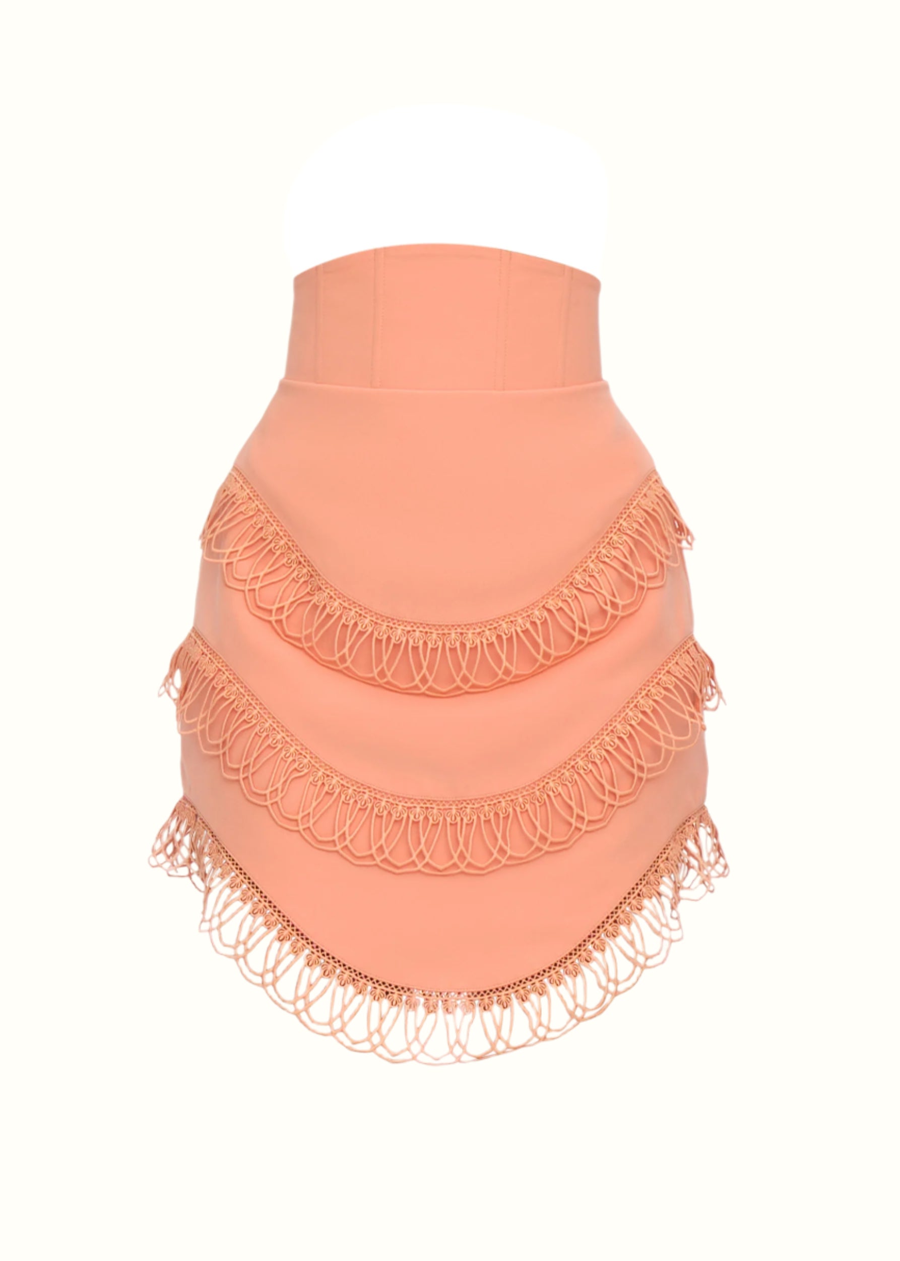 RIZO CORSET SKIRT - POWDER PEACH