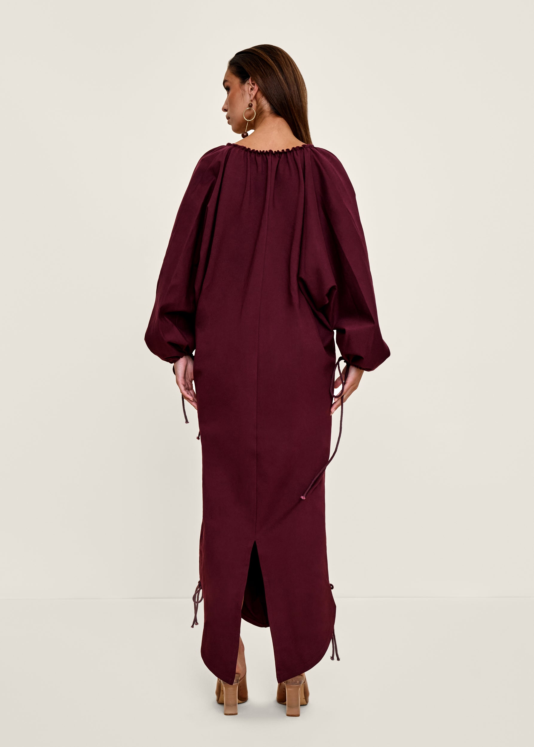 META MAXI DRESS - DARK PLUM