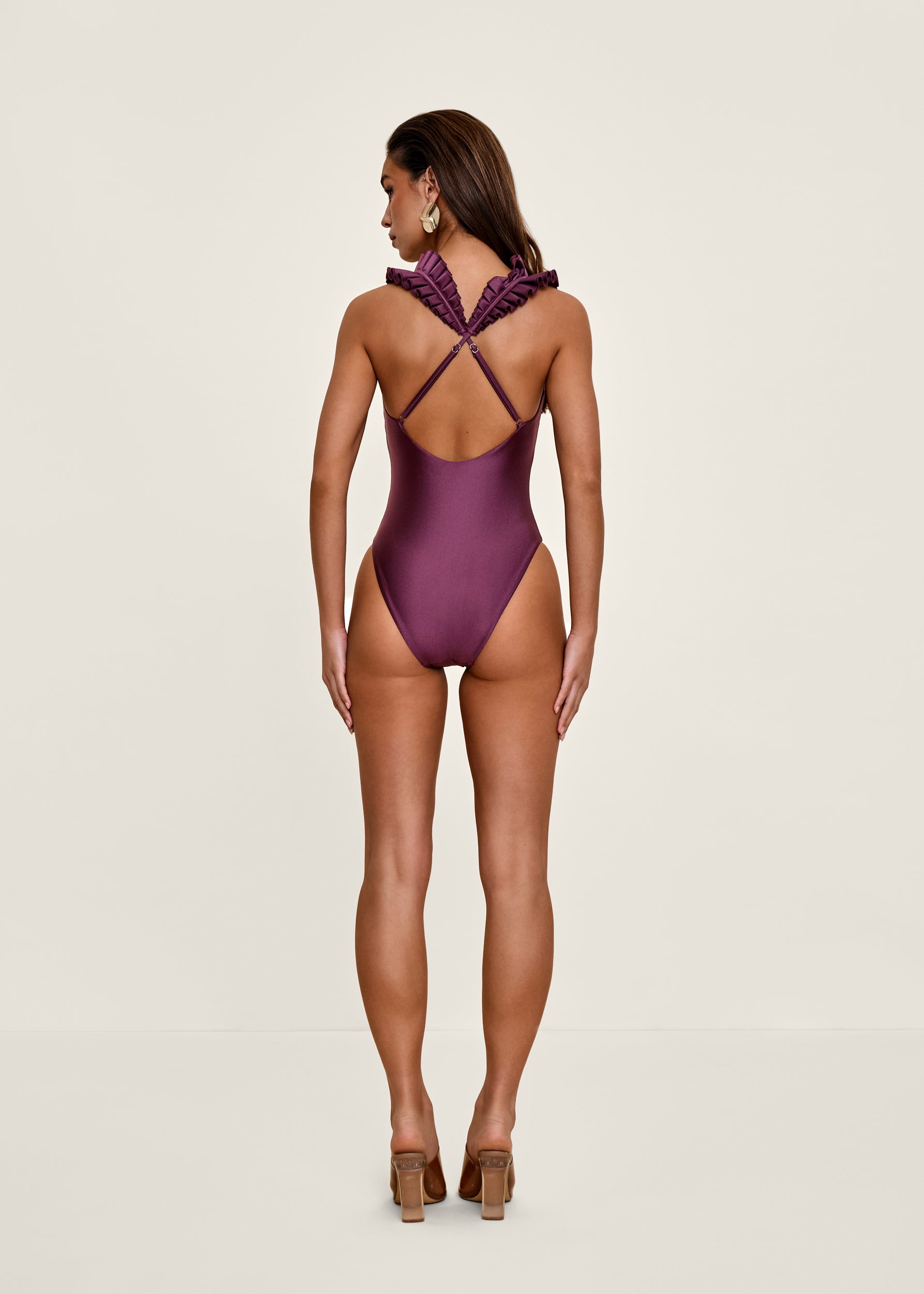 TISI ONE PIECE SWIMSUIT - EGGPLANT