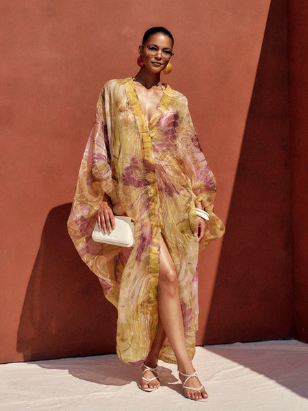 ANDREA IYAMAH LABU ROBE - VIBRA PRINT