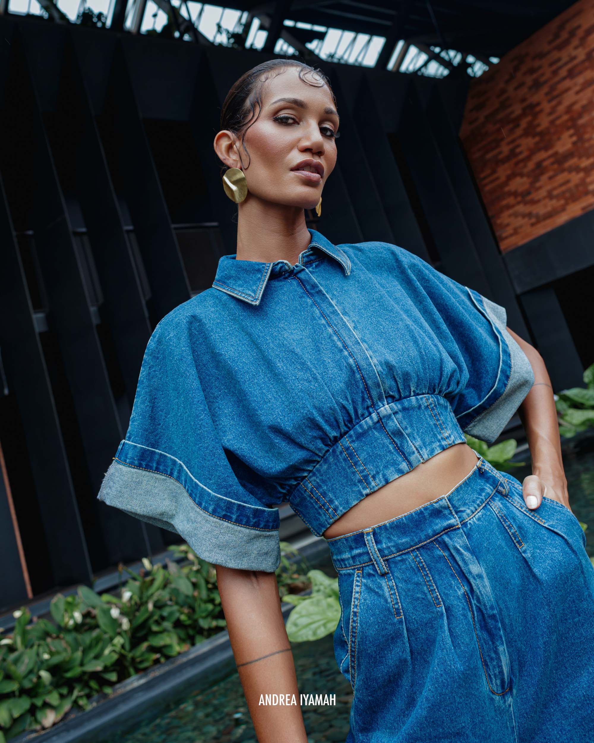 ALU CROP TOP - DENIM