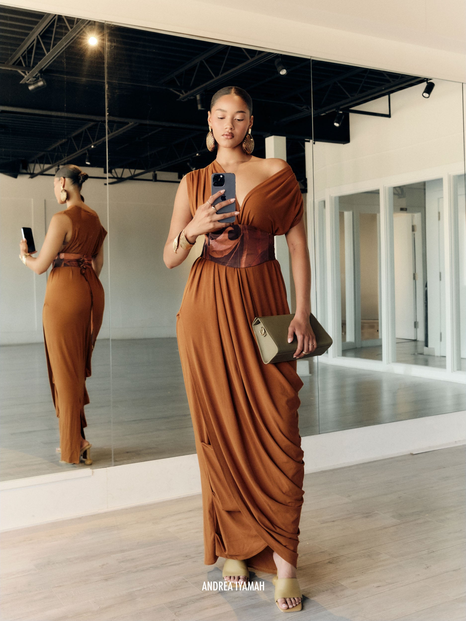 ADI KNIT KAFTAN - CAMEL