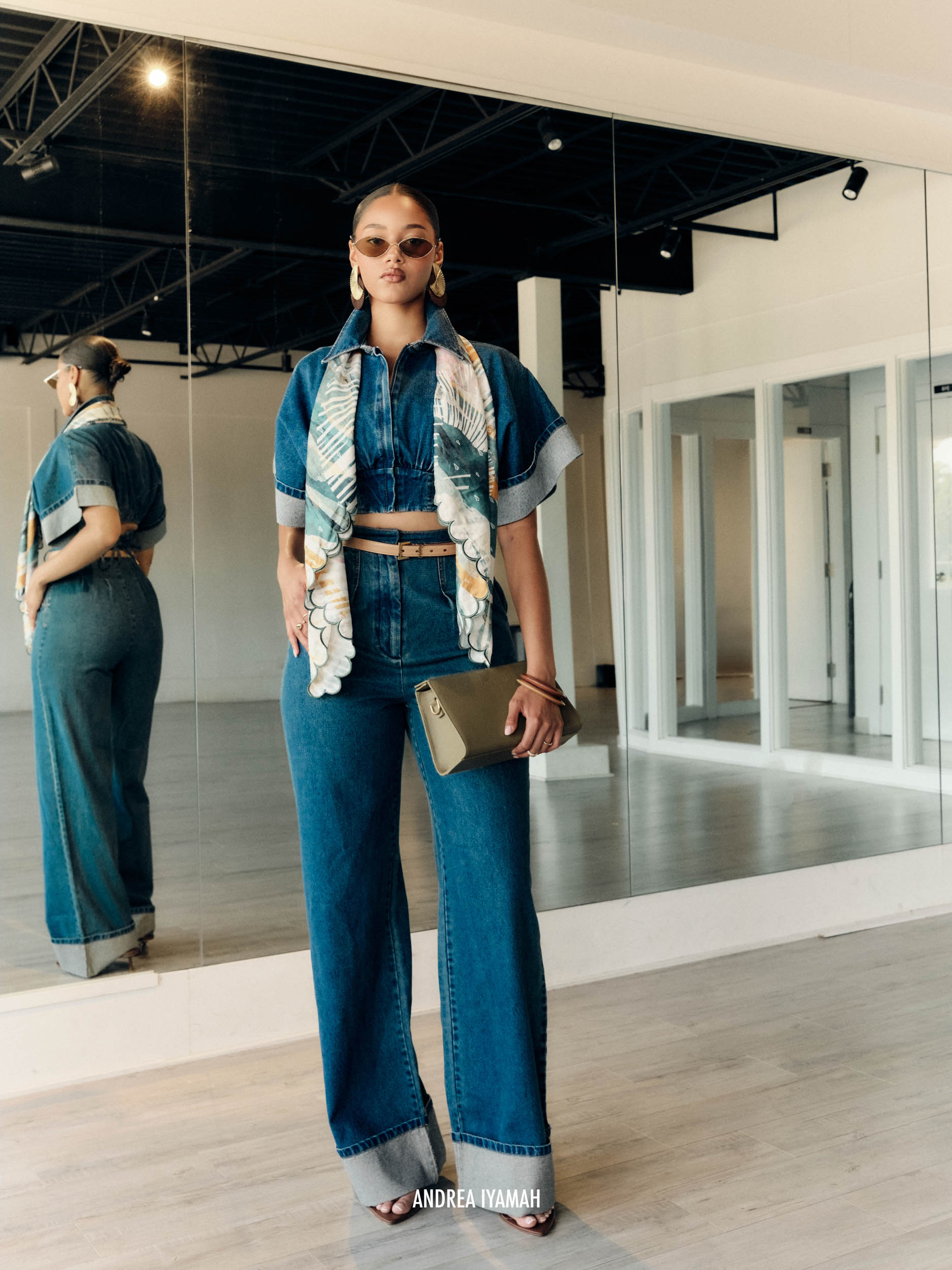 ALU CROP TOP - DENIM