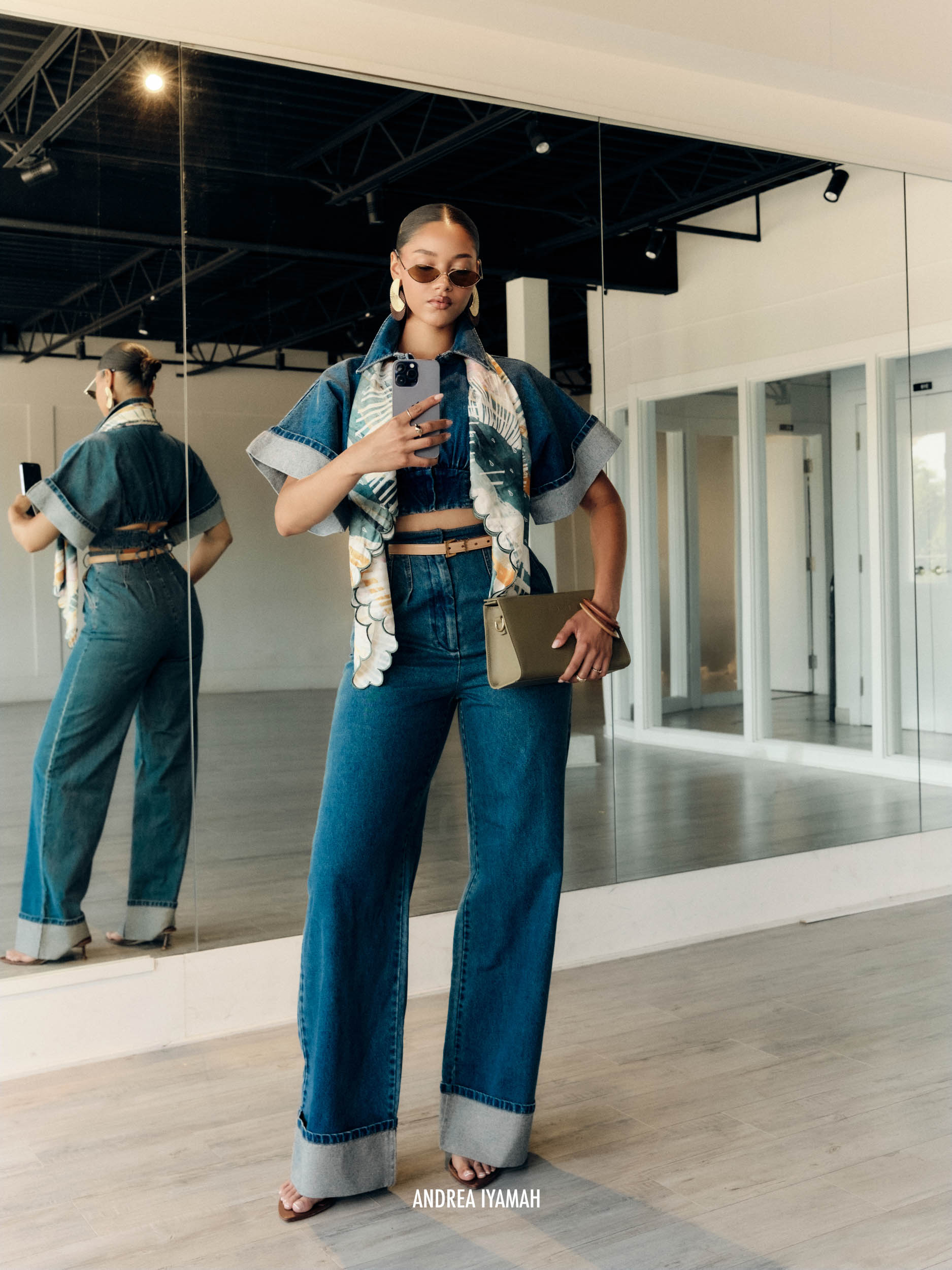 ALU CROP TOP - DENIM