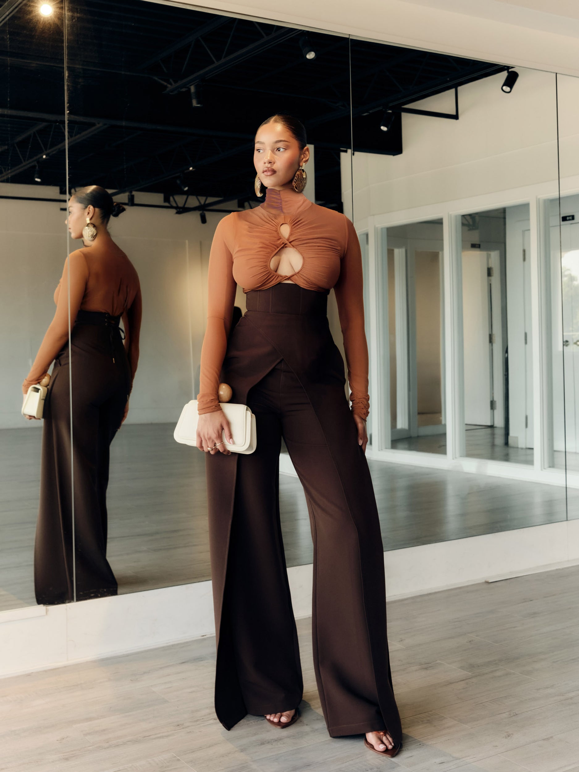 SALLE BODYSUIT - CAMEL