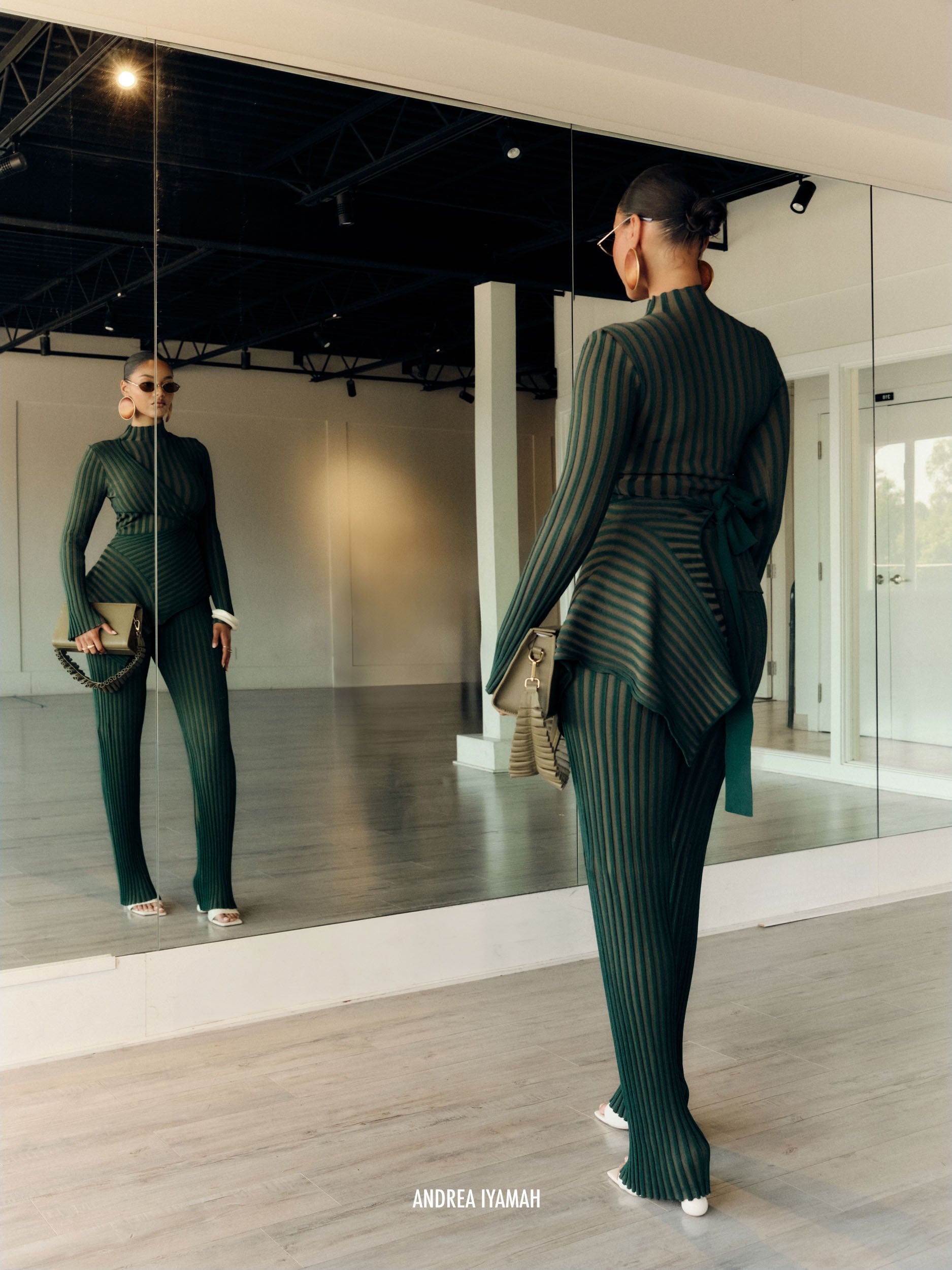 ANDREA IYAMAH AYO PANTS - GREEN