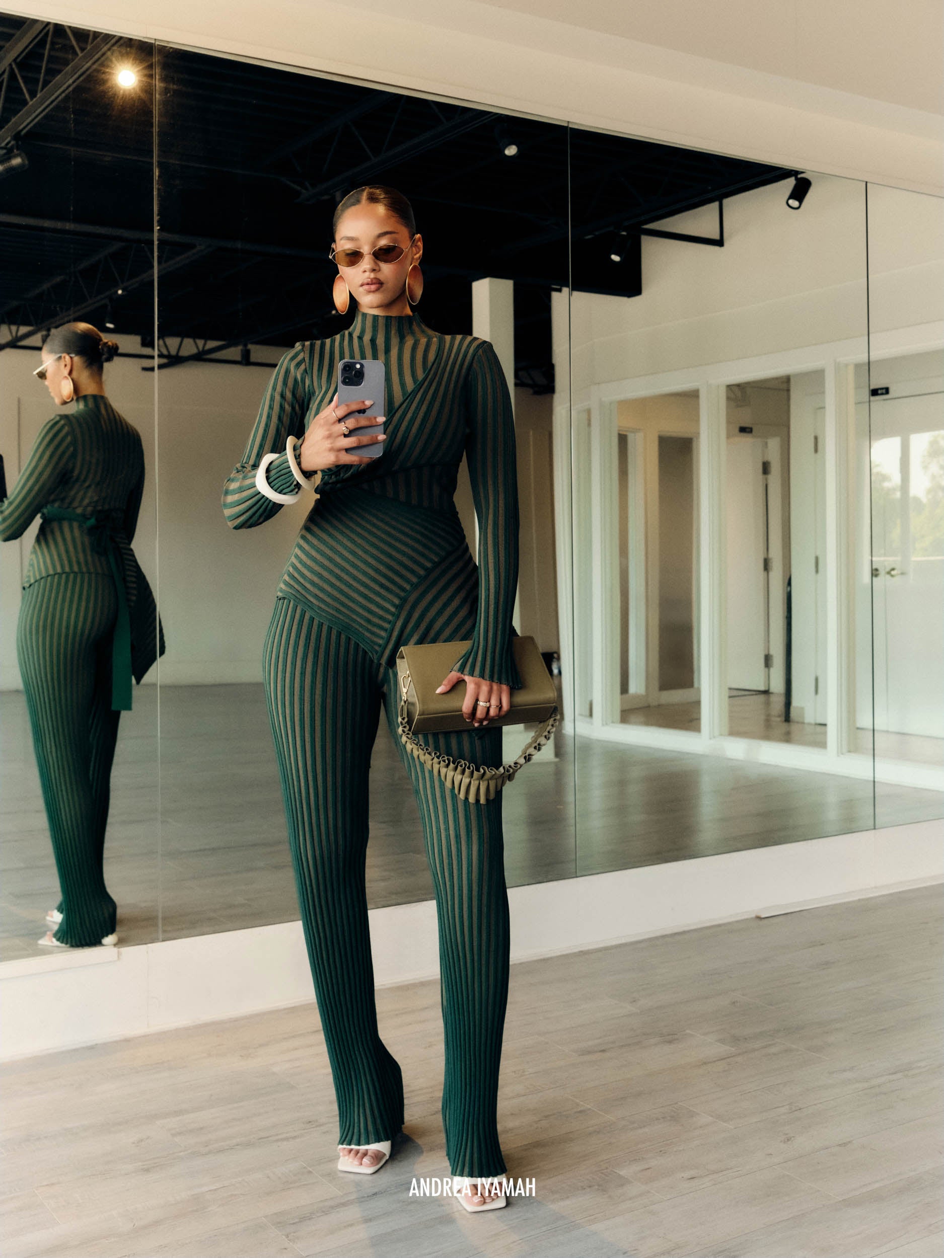 ANDREA IYAMAH AYO PANTS - GREEN