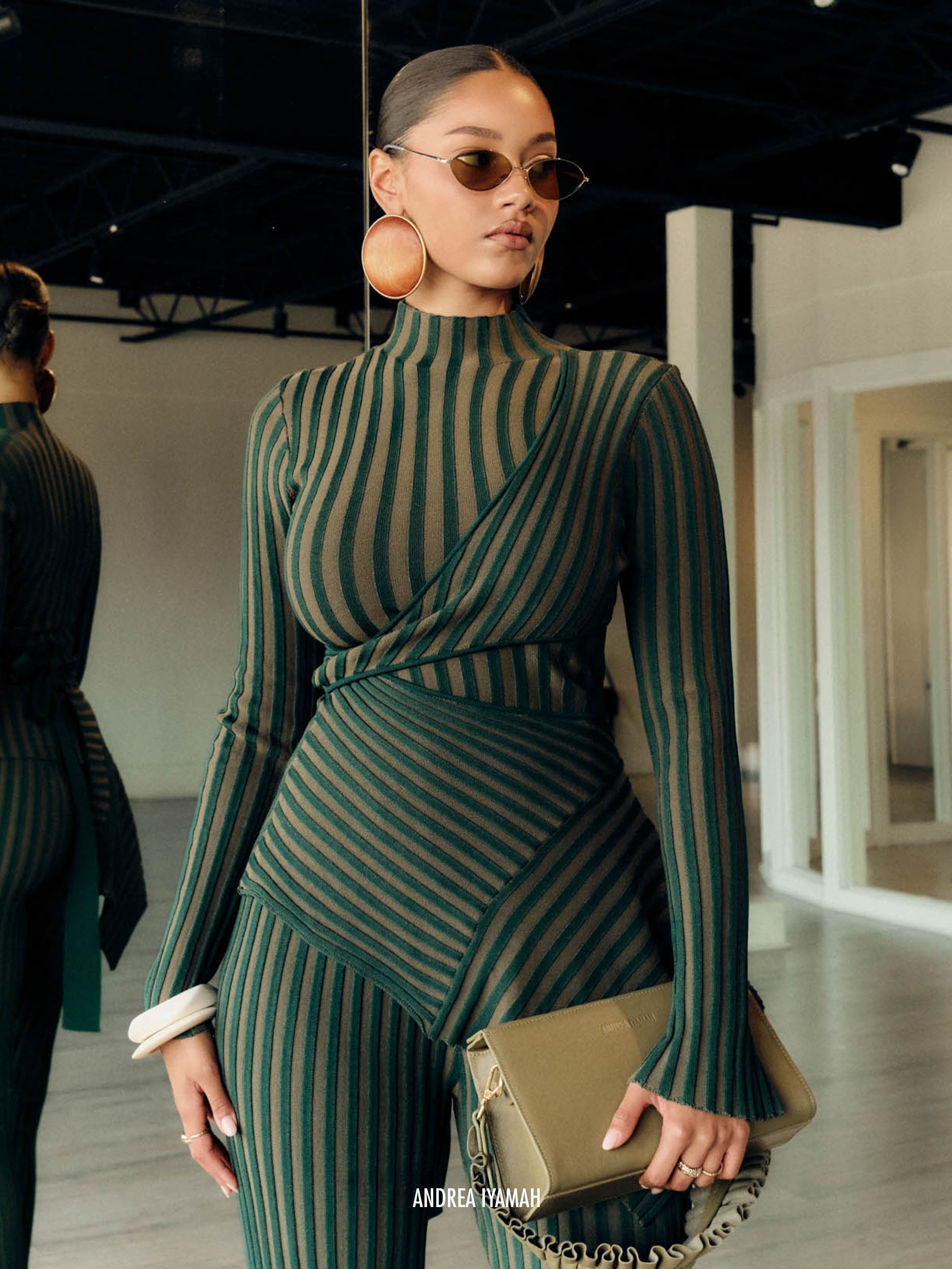 AYO KNIT TOP - GREEN