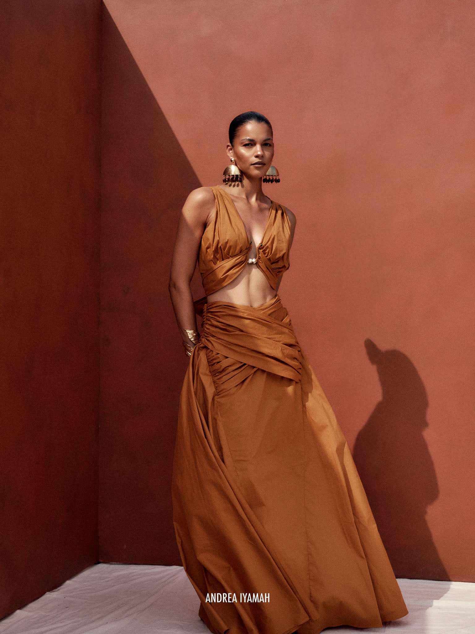andrea iyamah orange dress Andrea Iyamah: Meli Dress