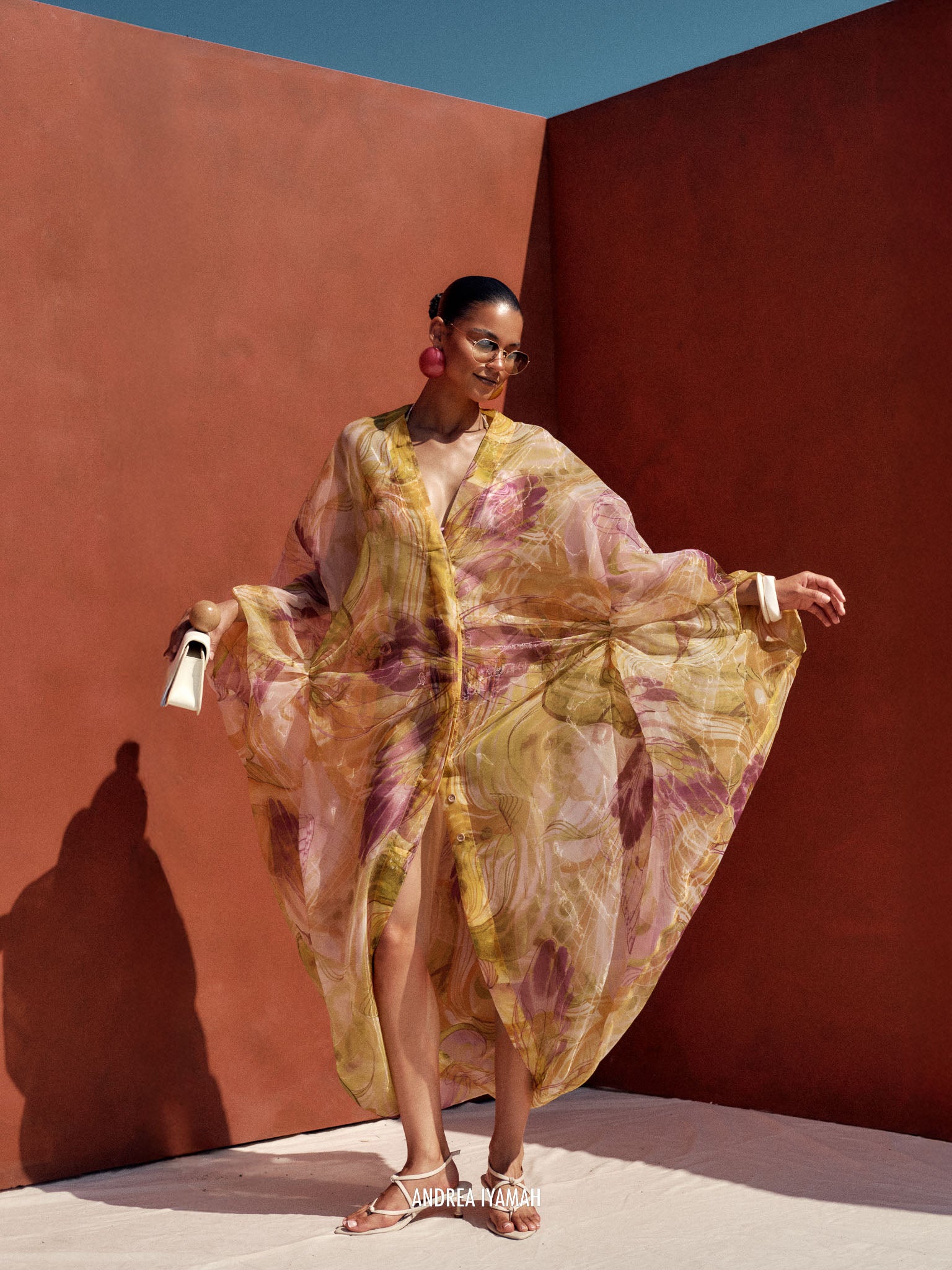 ANDREA IYAMAH LABU ROBE - VIBRA PRINT