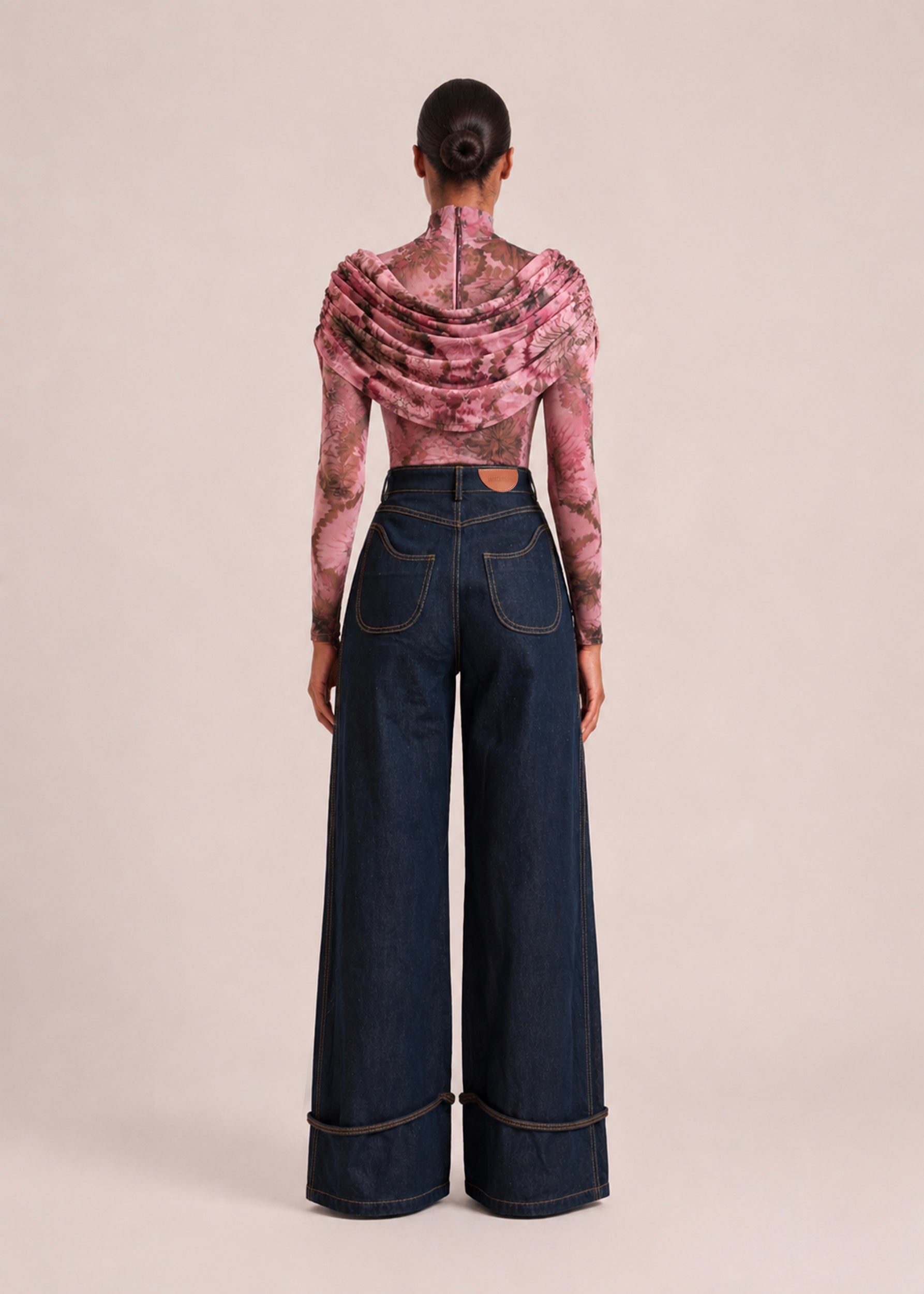 VALA WIDE LEG DENIM PANTS
