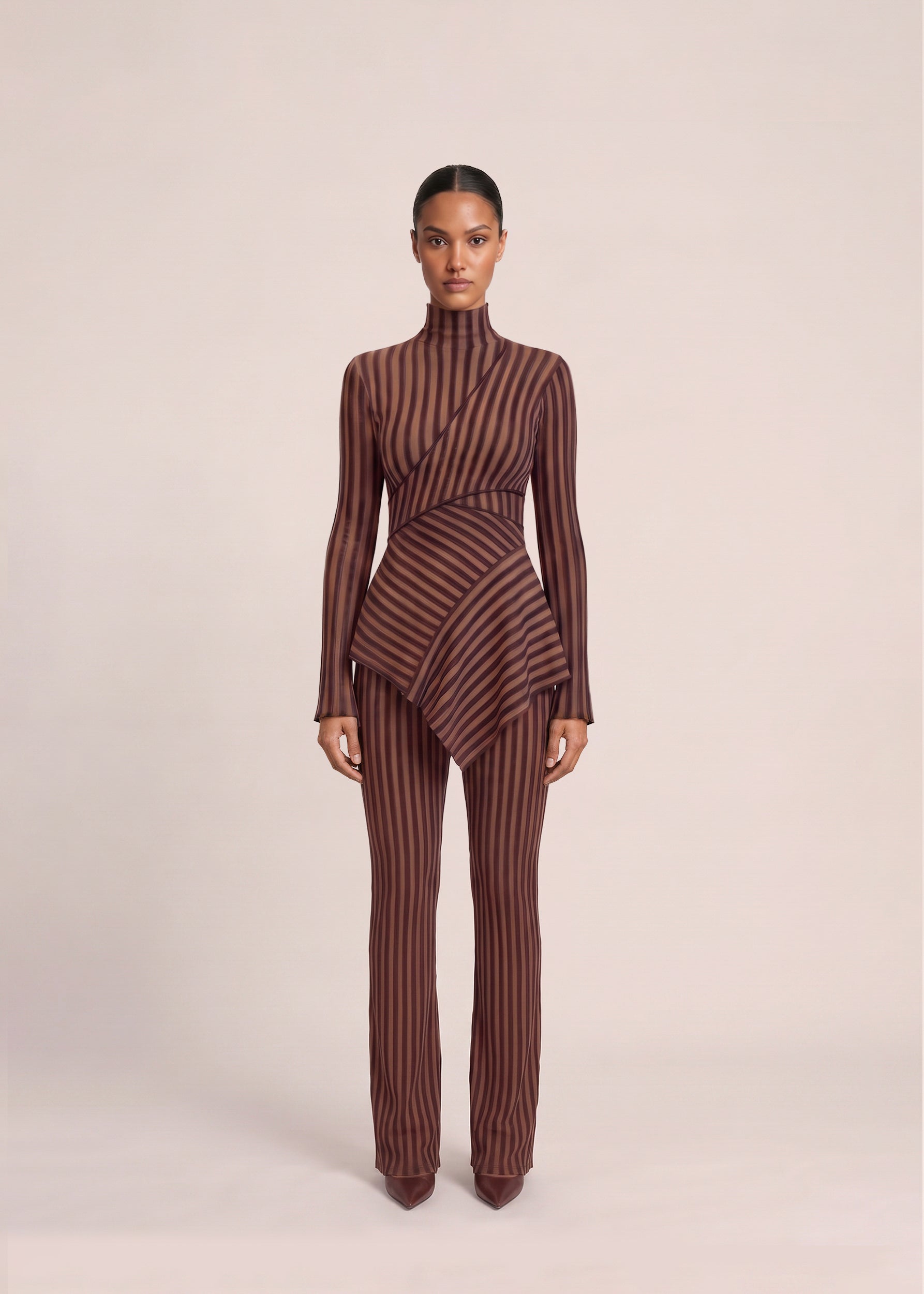 AYO KNIT TOP - TOFFEE