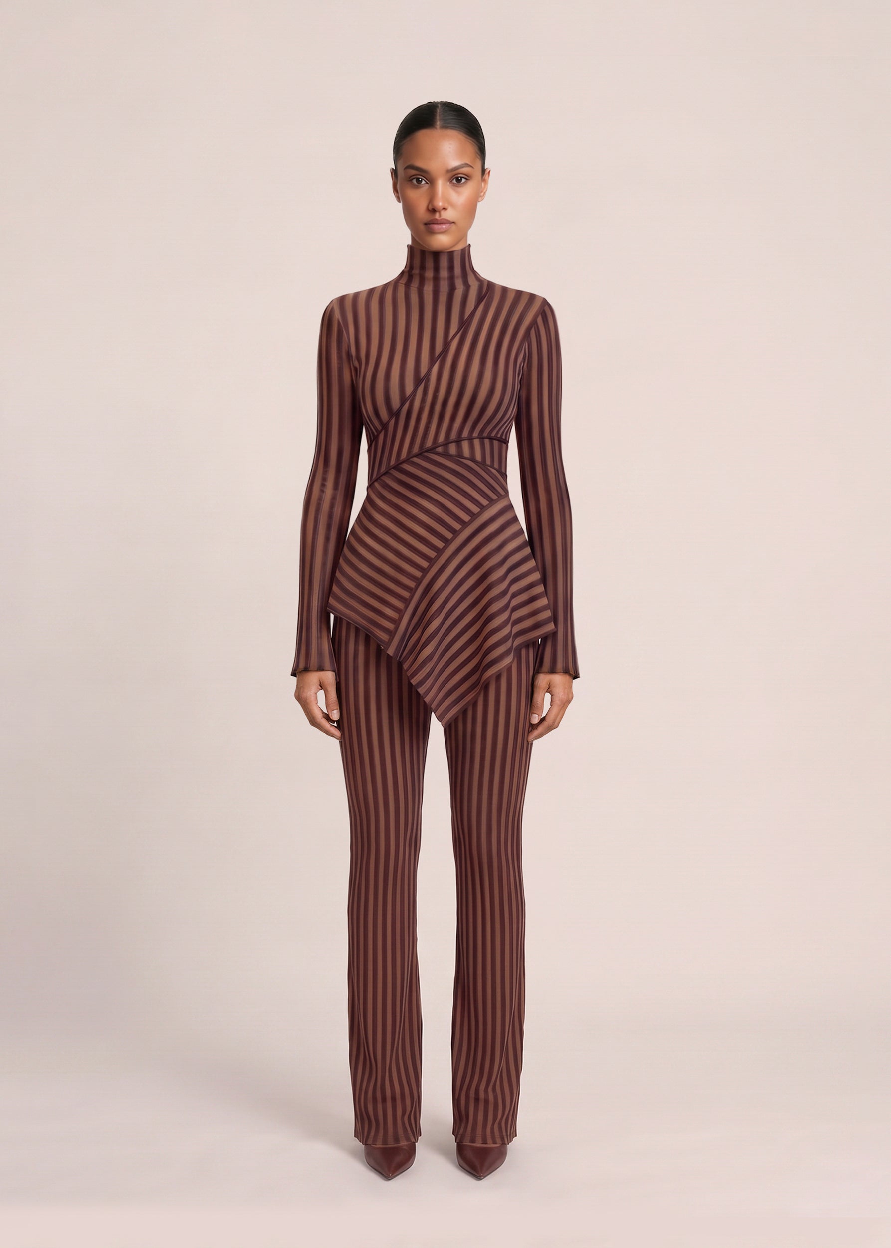 AYO KNIT TOP - TOFFEE