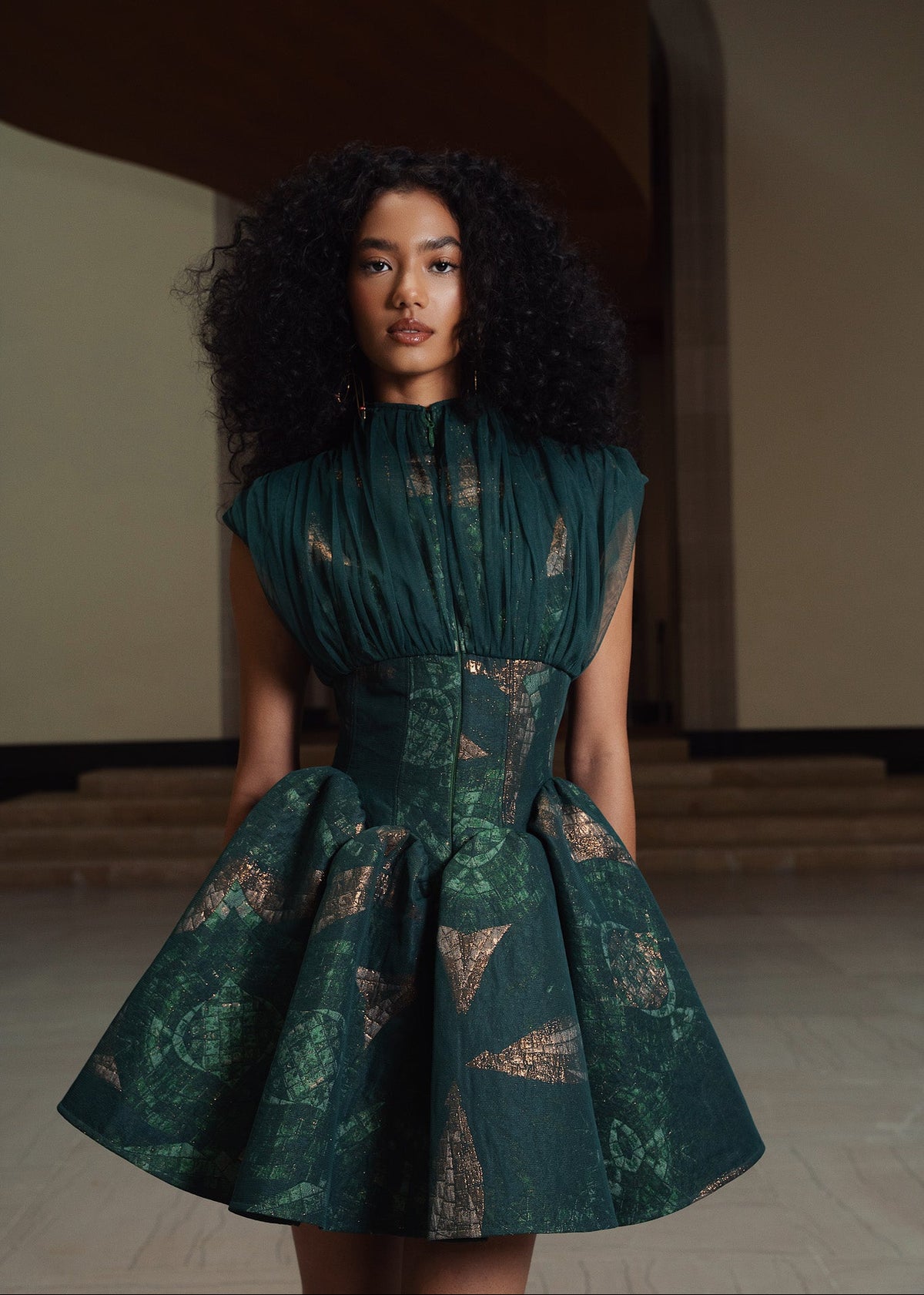 AZIZA JAQCUARD DRESS