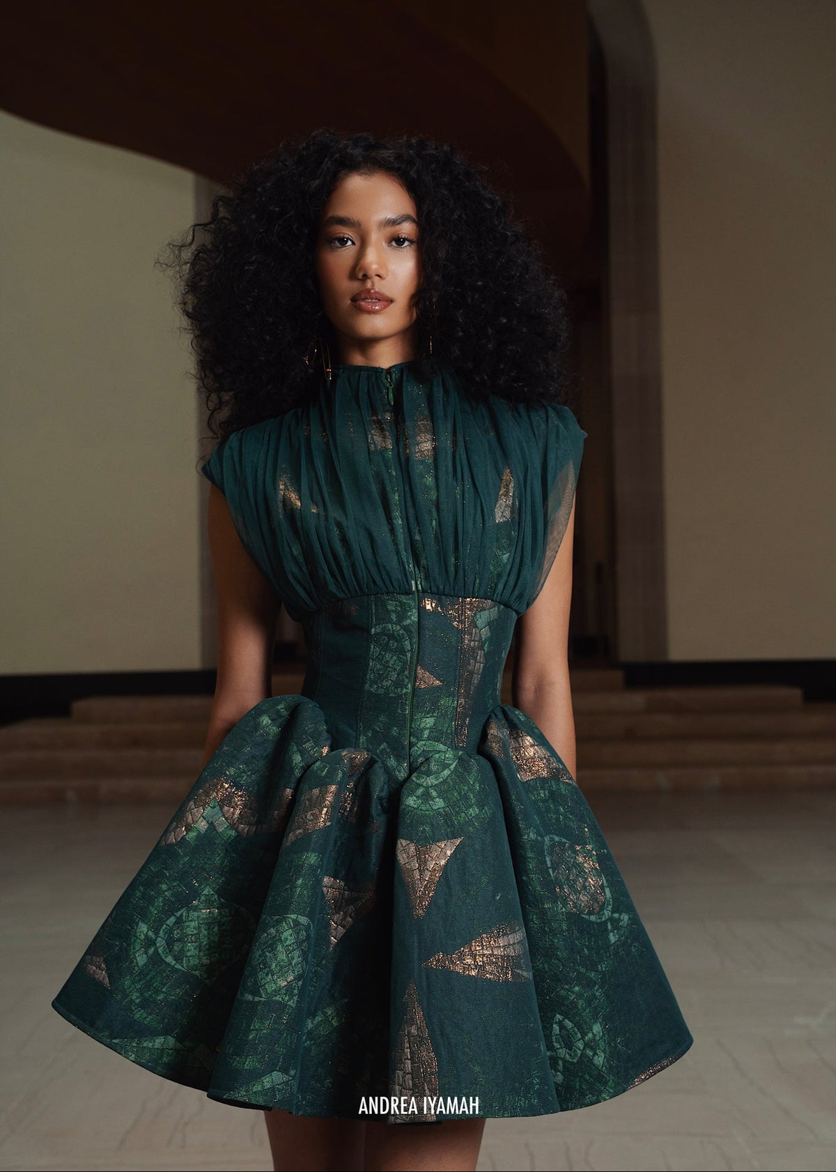AZIZA JAQCUARD DRESS