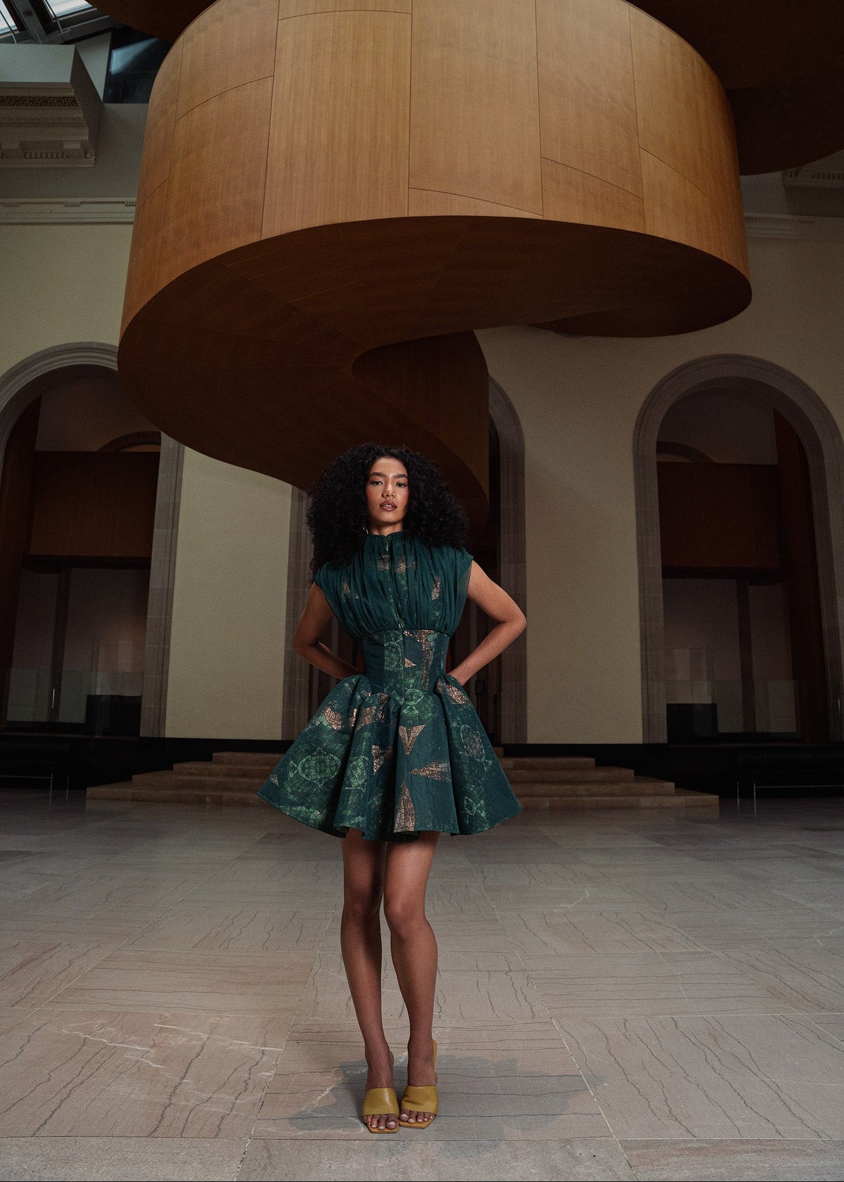 AZIZA JAQCUARD DRESS