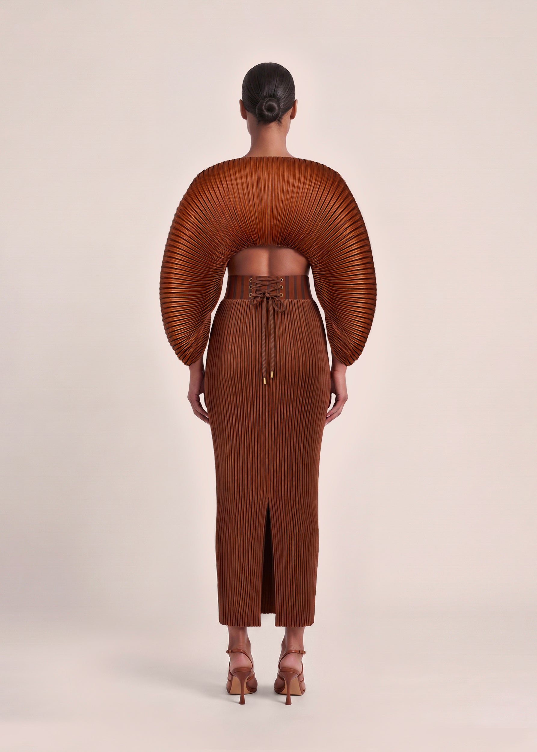 BEKA MAXI SKIRT-TOFFEE