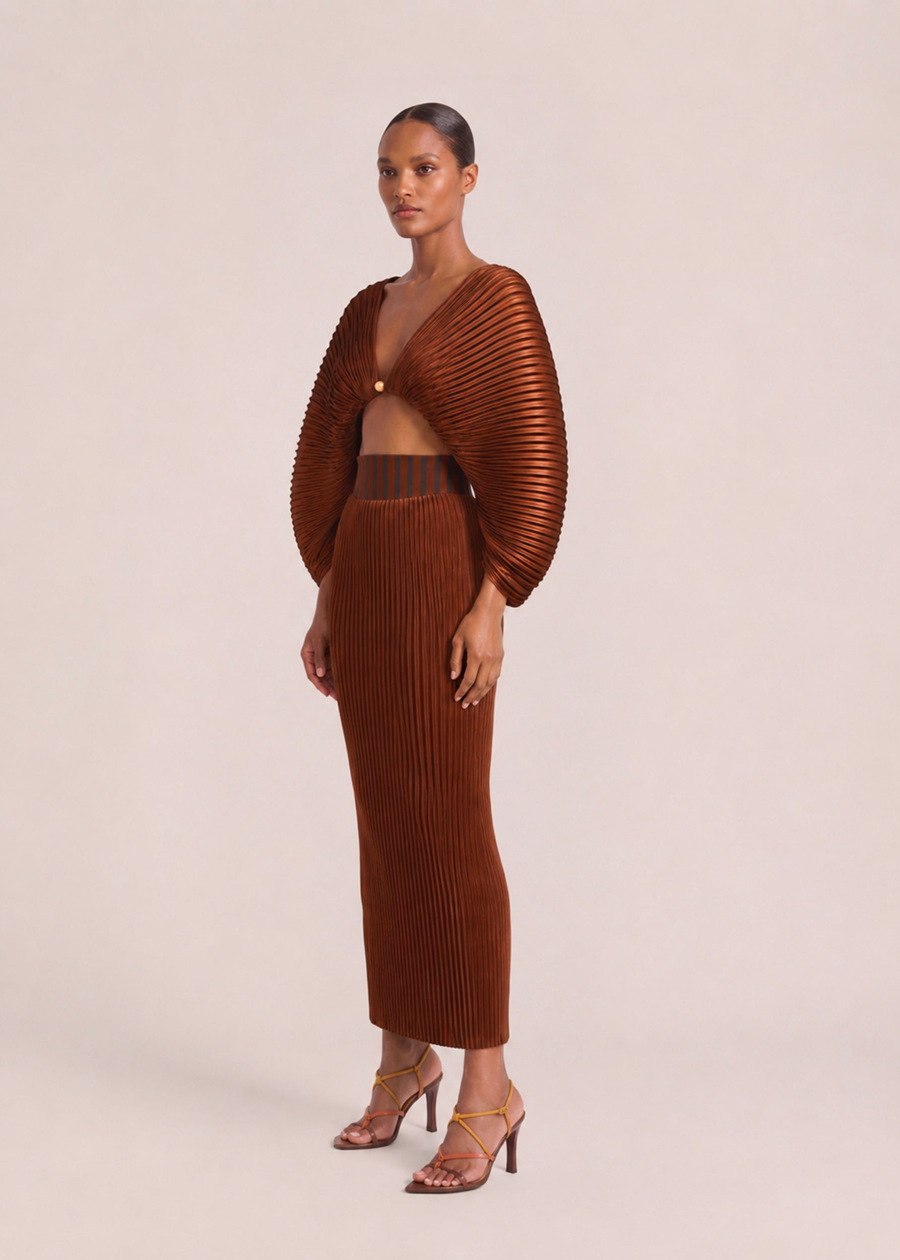BEKA MAXI SKIRT-TOFFEE