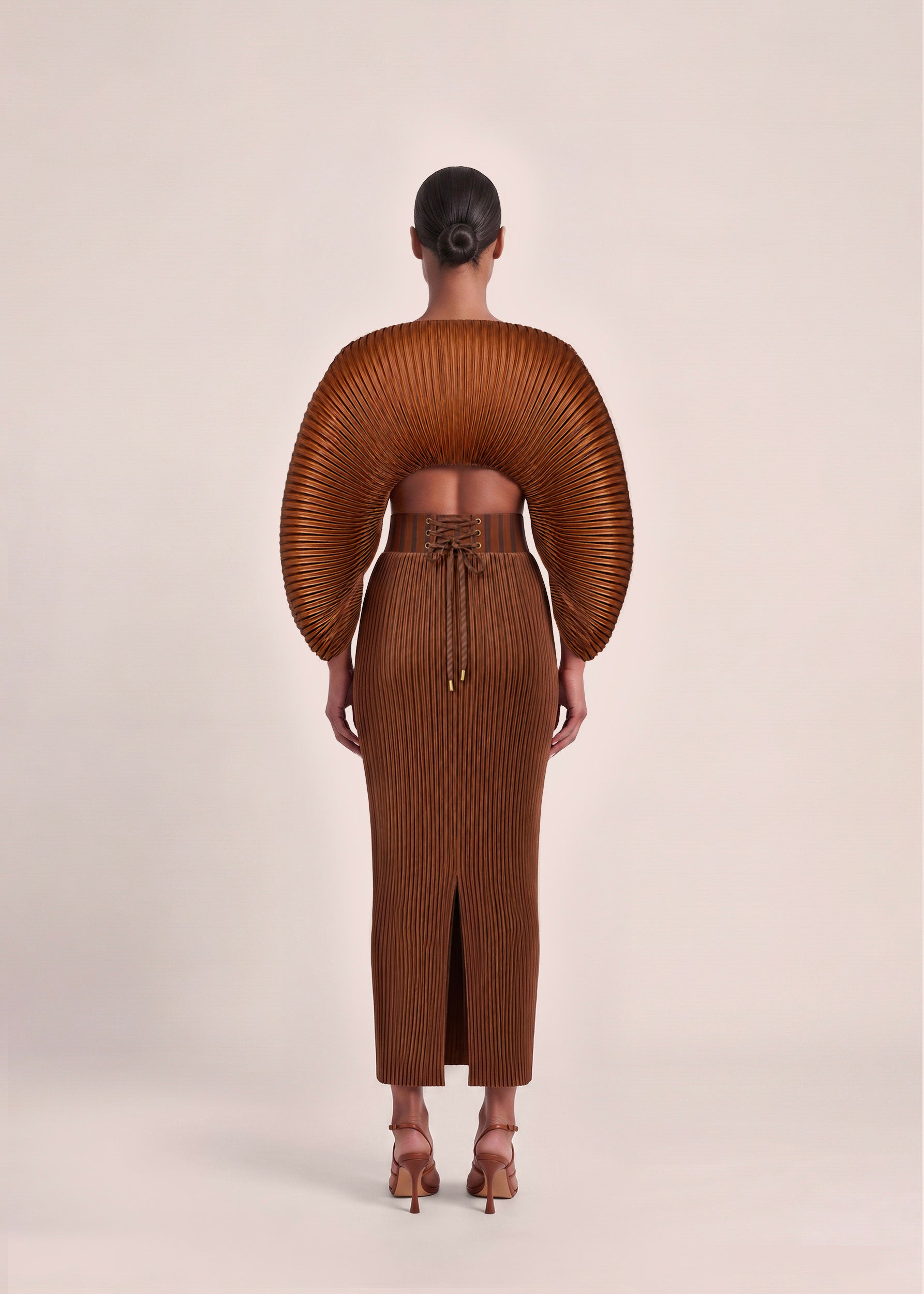 BEKA MAXI SKIRT-TOFFEE