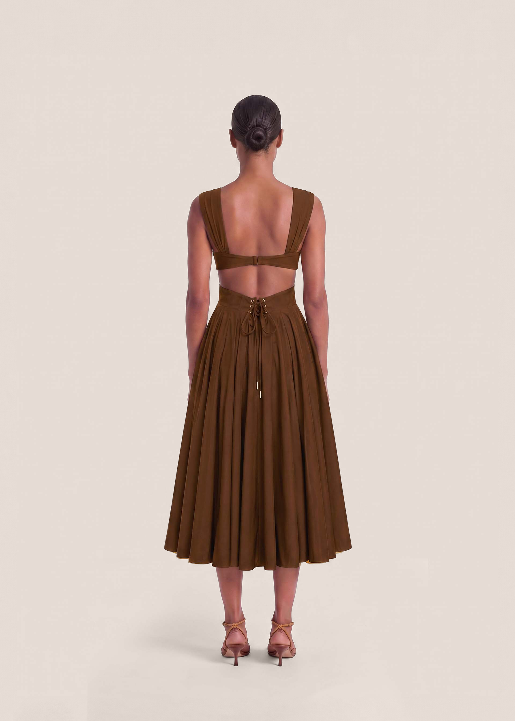 ILORA DRESS-CHOCOLATE