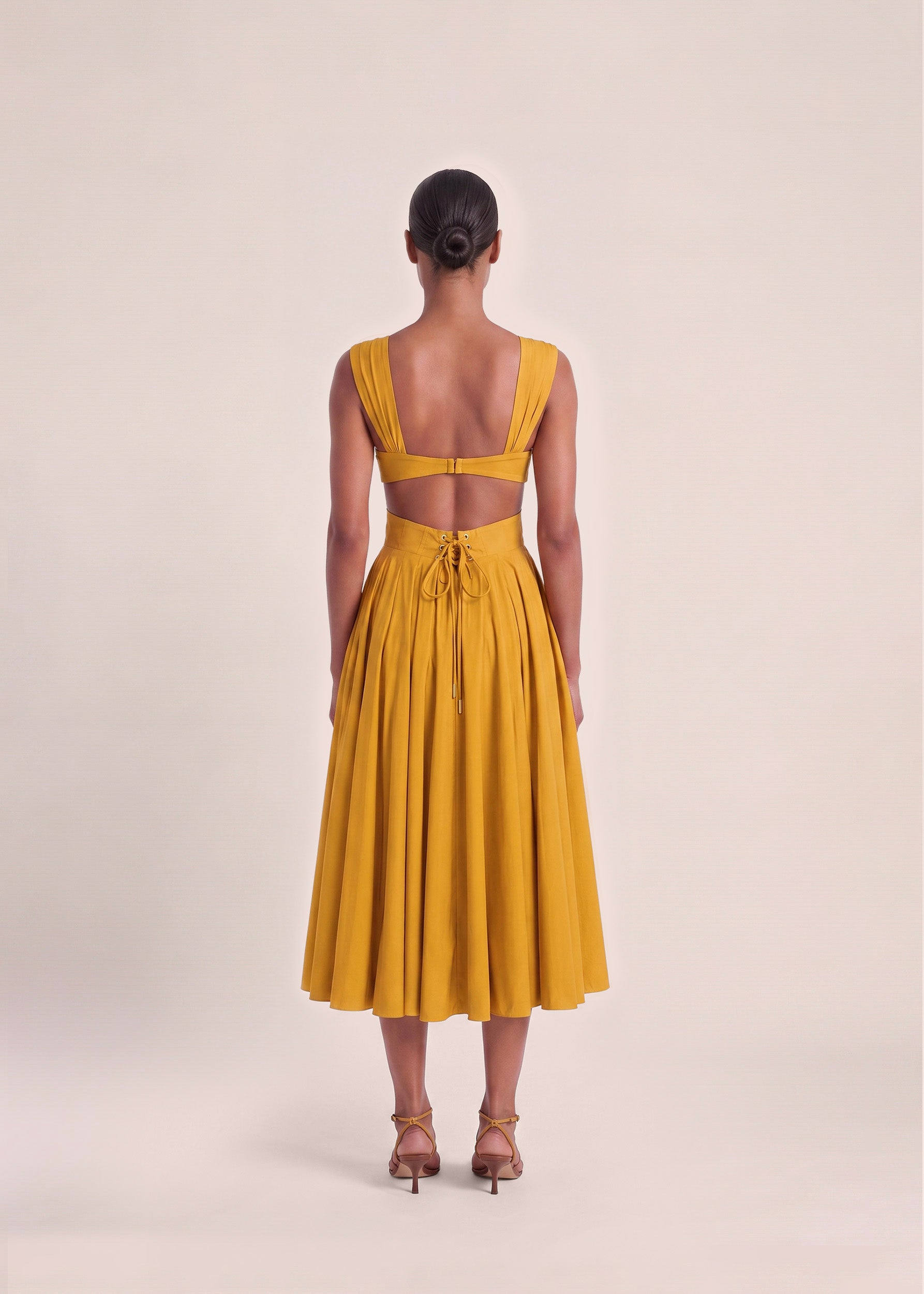 ILORA DRESS-MUSTARD