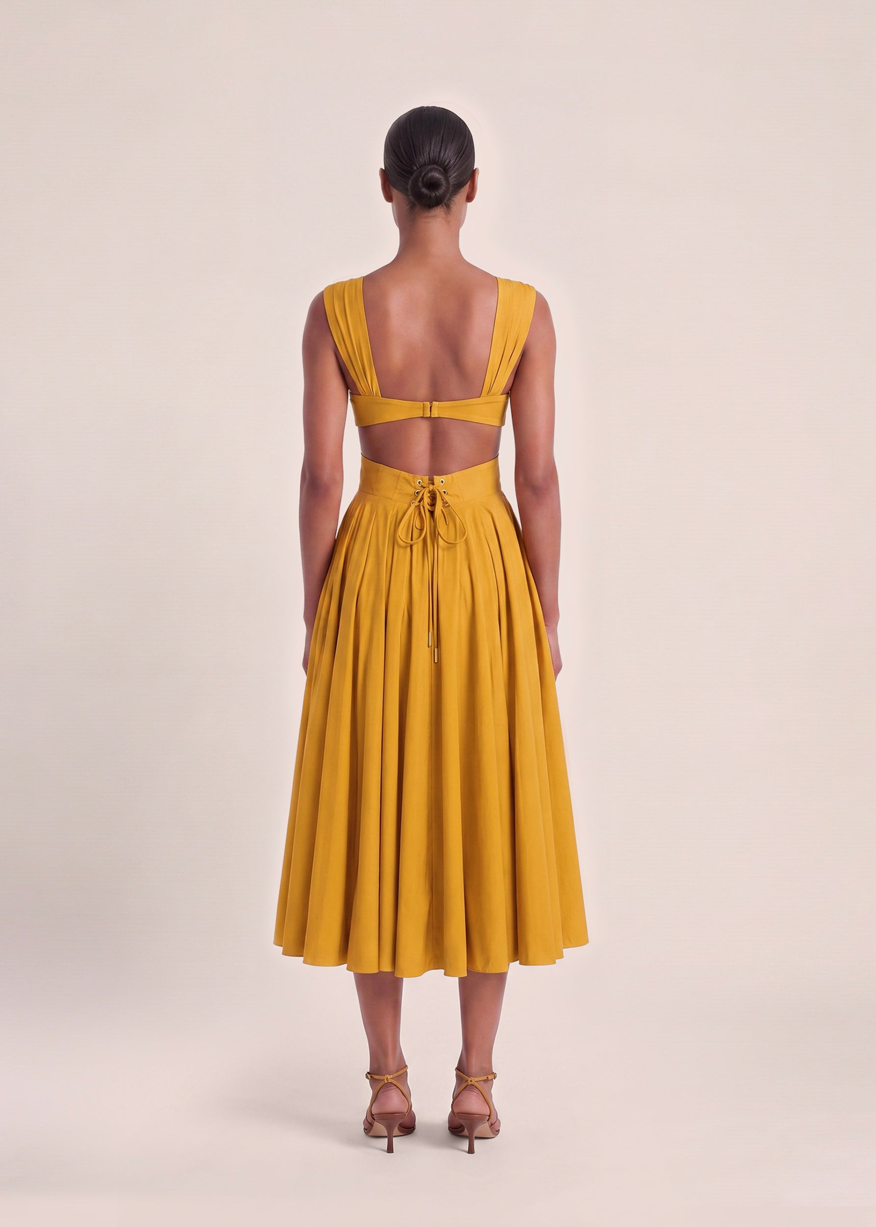 ILORA DRESS-MUSTARD