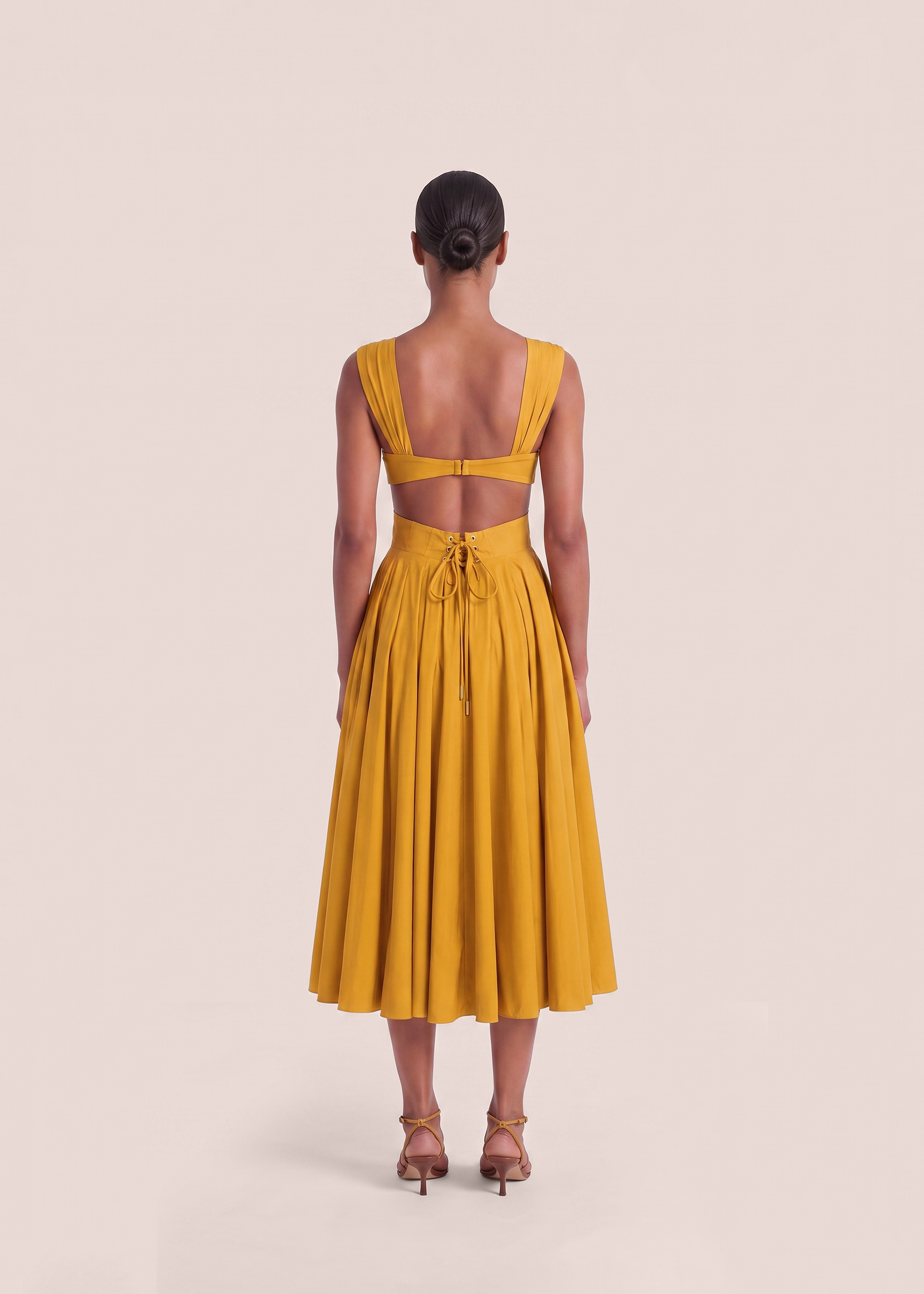 ILORA DRESS-MUSTARD