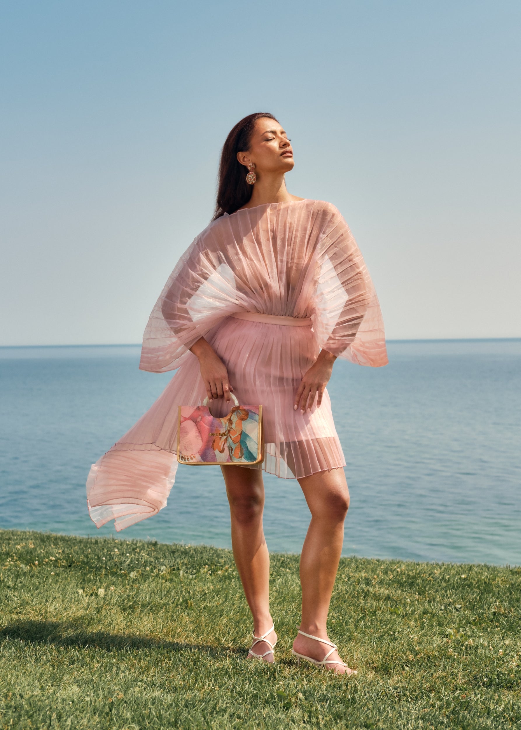 IME SKIRT- POWDER PINK