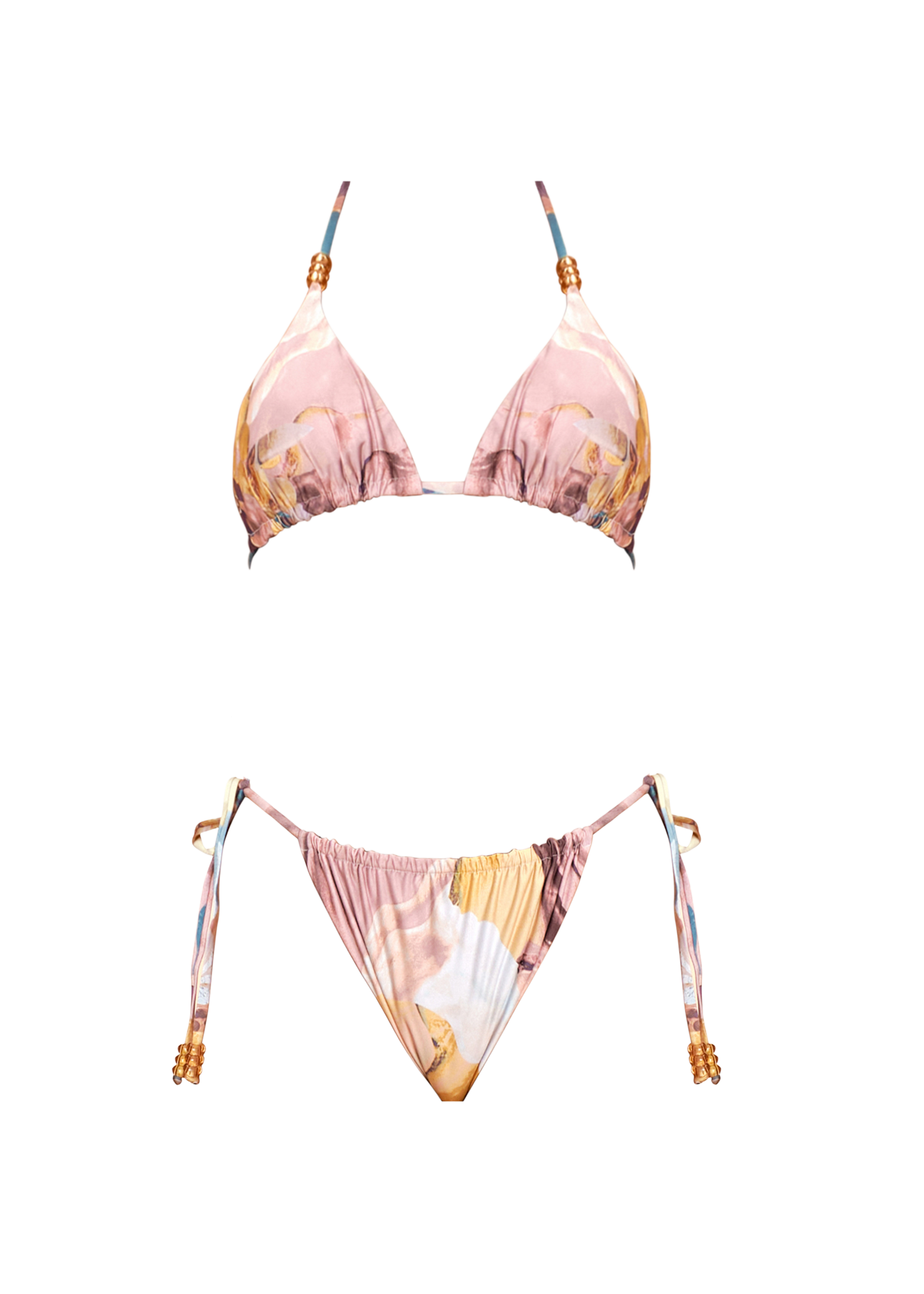 INTI REVERSIBLE BIKINI - POM PRINT/OCEAN