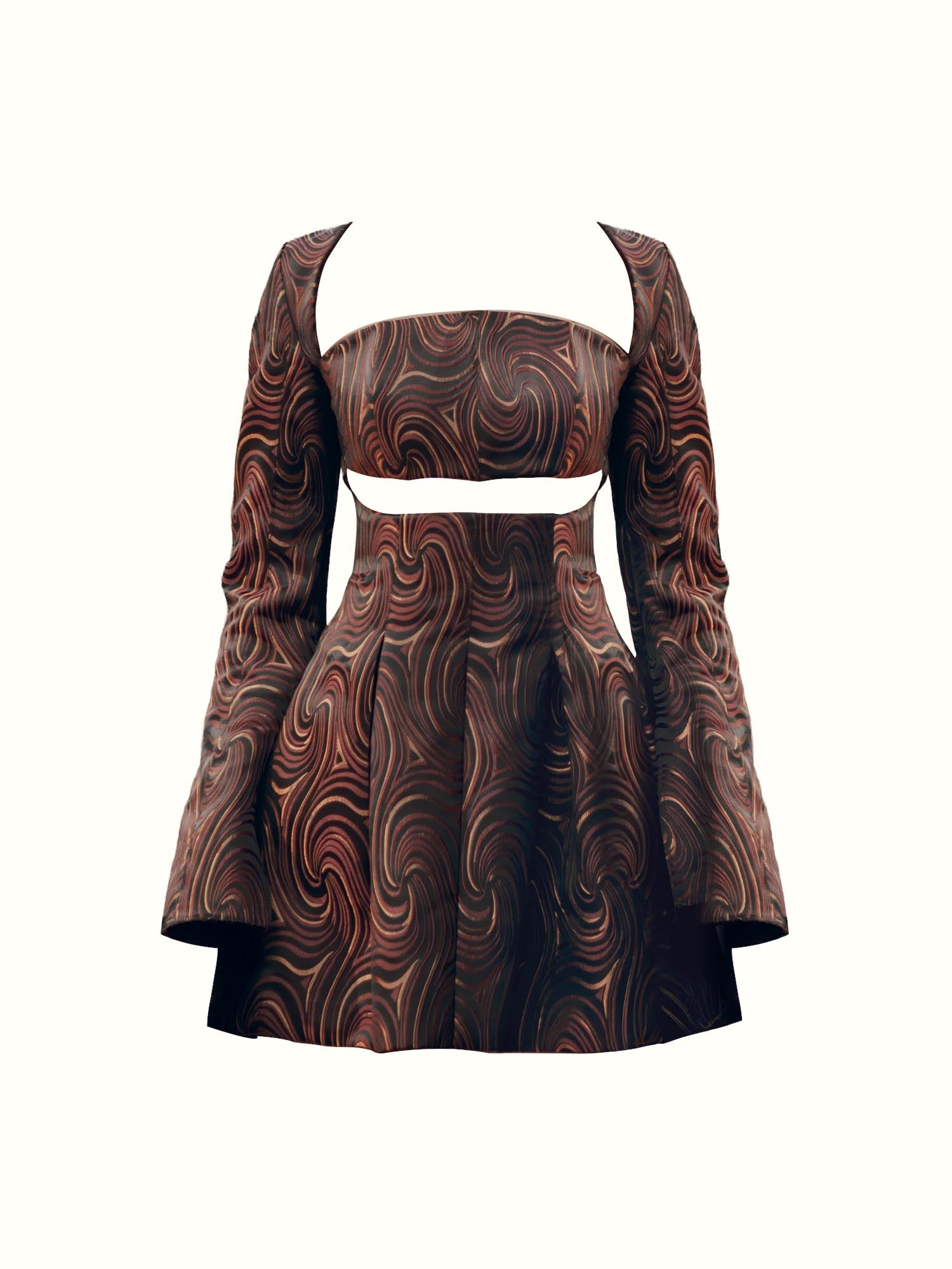 NALA MINI DRESS - CORDA JACQUARD