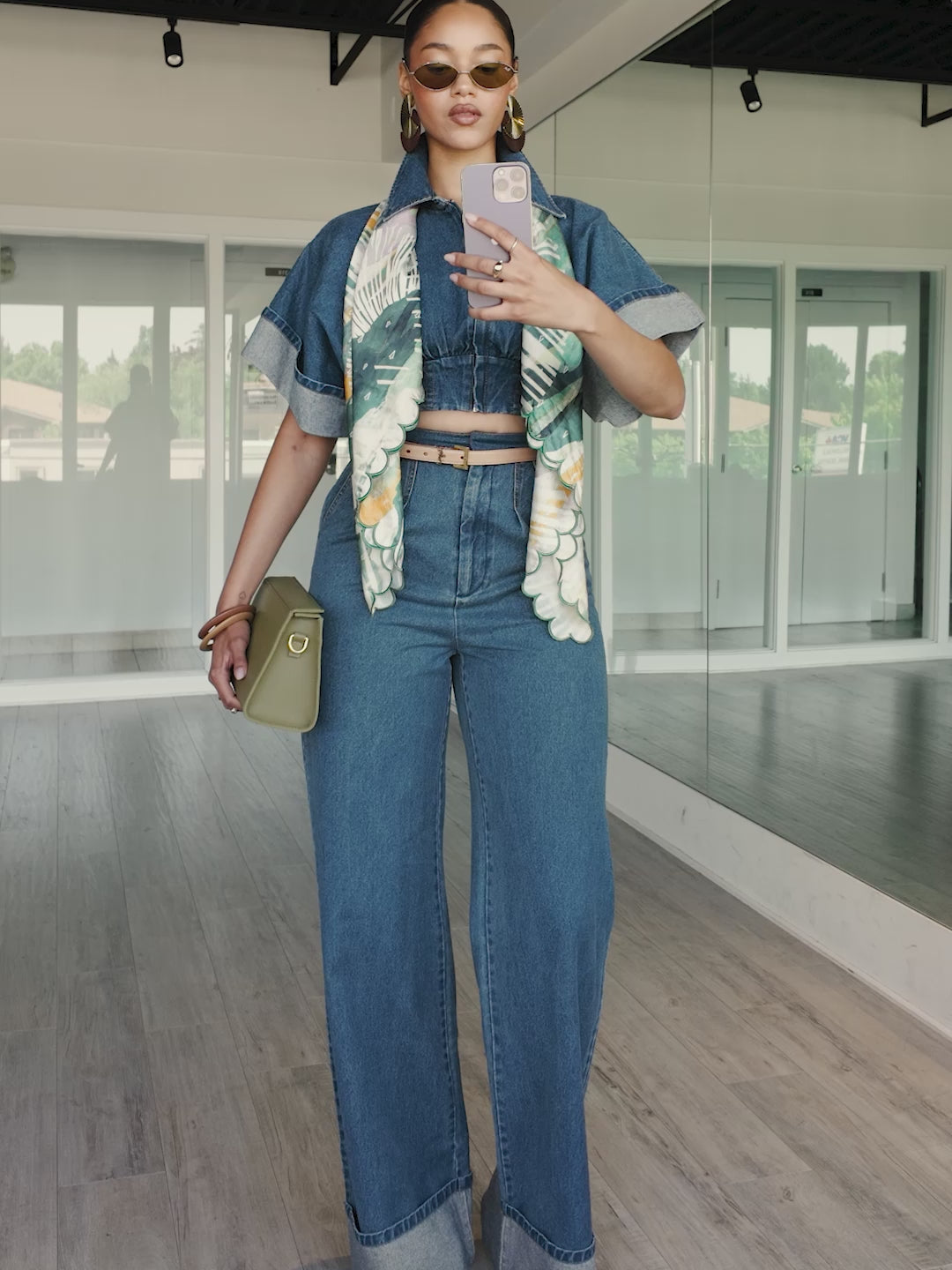 ALU CROP TOP - DENIM