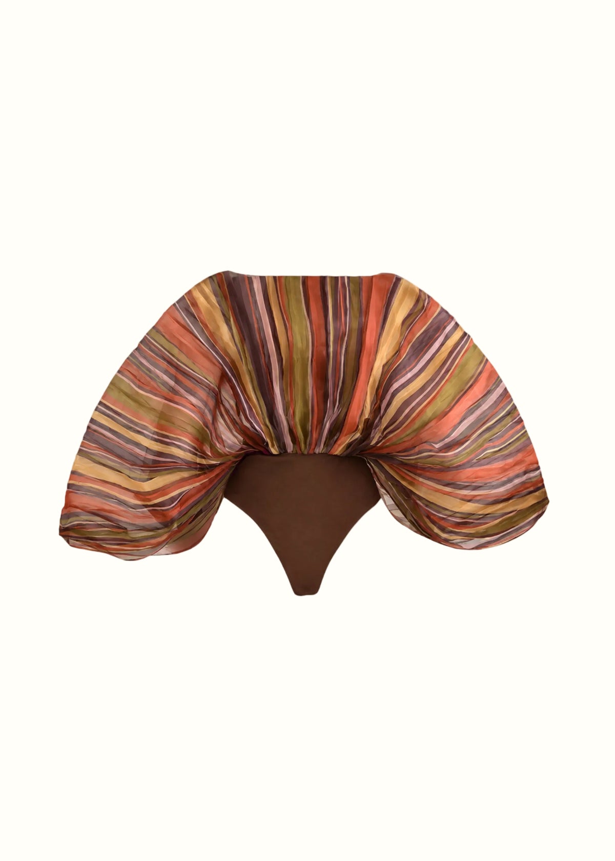 SOMBRA BODYSUIT UMBER MULTISTRIPE