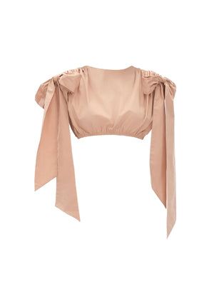 HALIMA NUDE CROPPED TOP