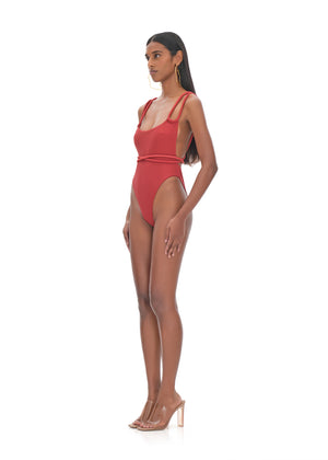LIMA RED ONE PIECE SWIMSUIT